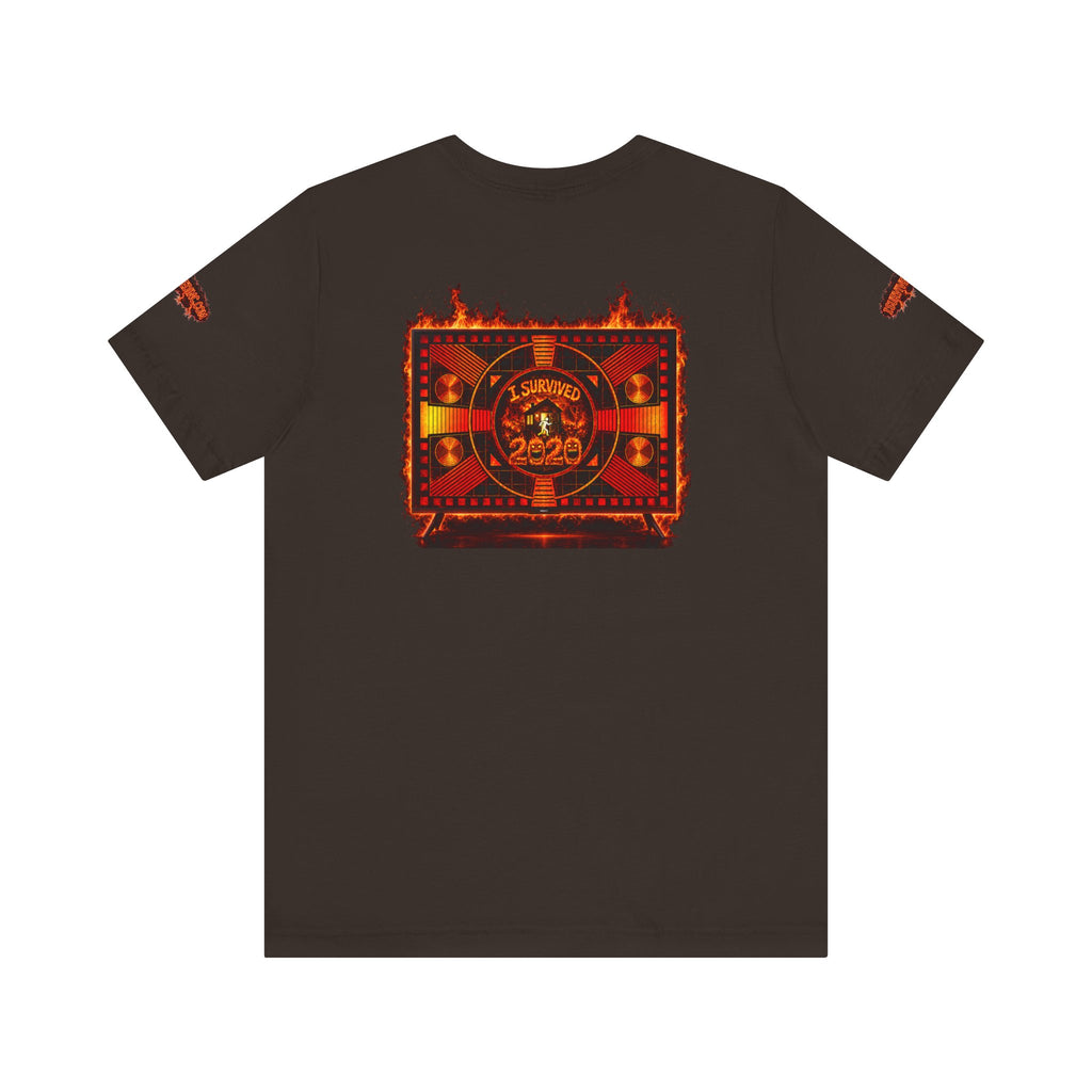 I Survived 2020 — "Please Stand By" Test Pattern Tee Wildfire Signal Special Edition Summer Premiere Unisex Jersey Short Sleeve Tee