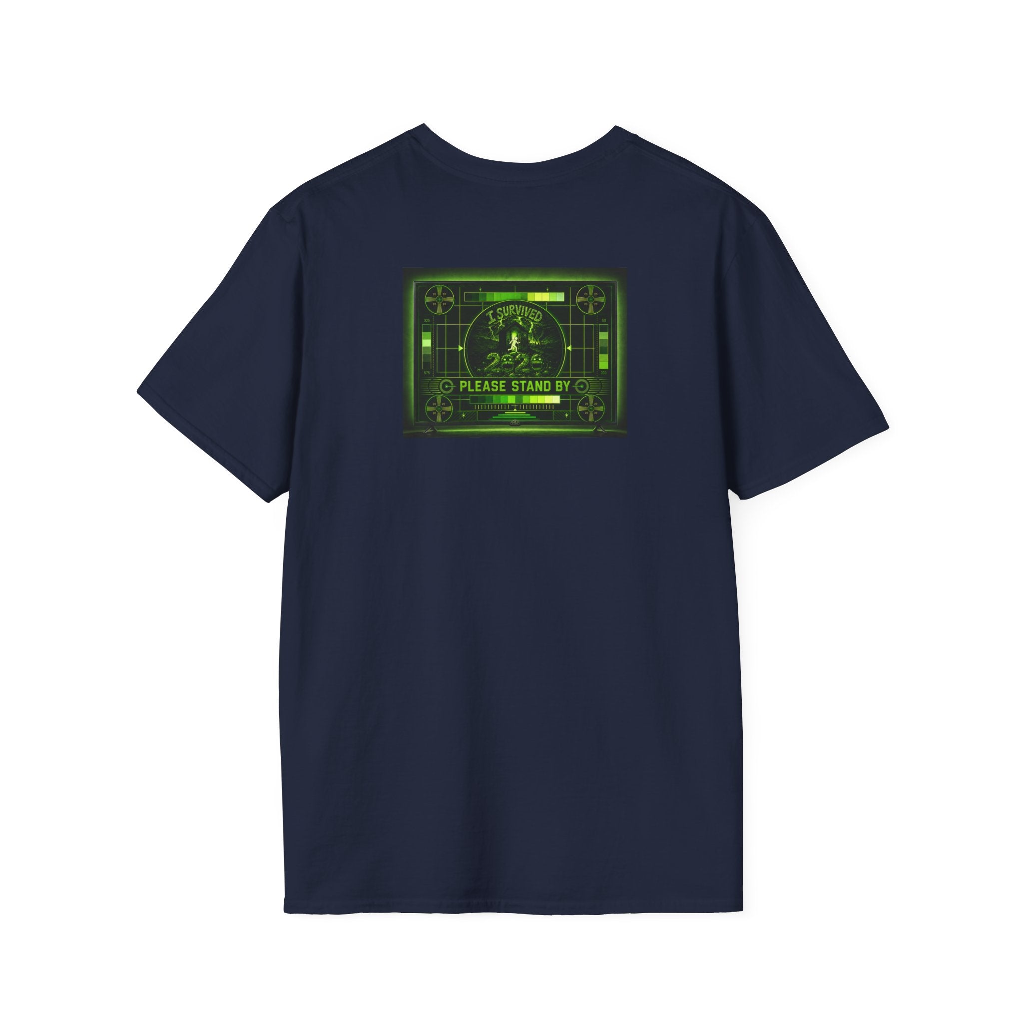 I Survived 2020 — "Please Stand By" Test Pattern Toxic Signal Tee Summer Premiere Unisex Softstyle T-Shirt