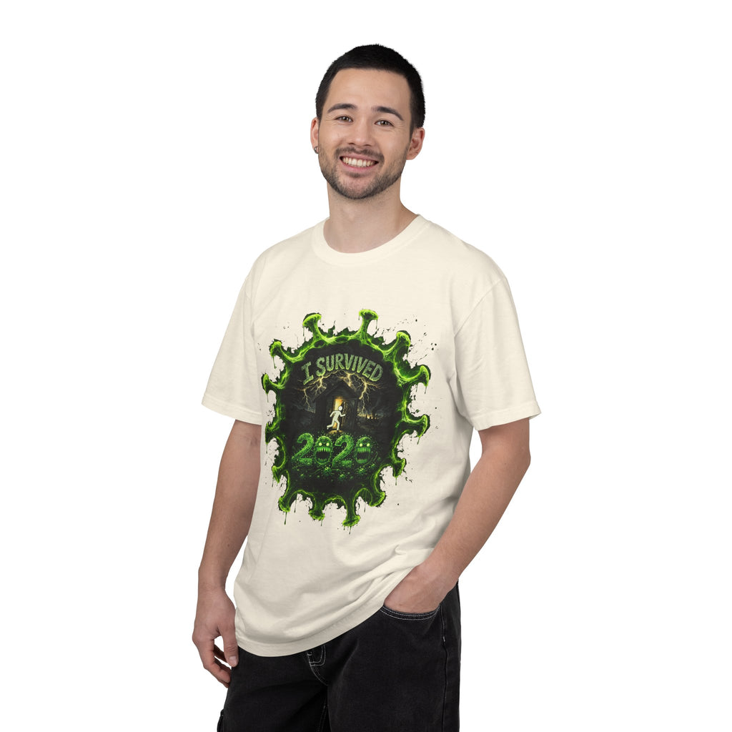 I Survived 2020 — Director's Cut S1:E1 "COVID-19: The Coronavirus" | Pandemic Edition Unisex Garment-Dyed T-shirt