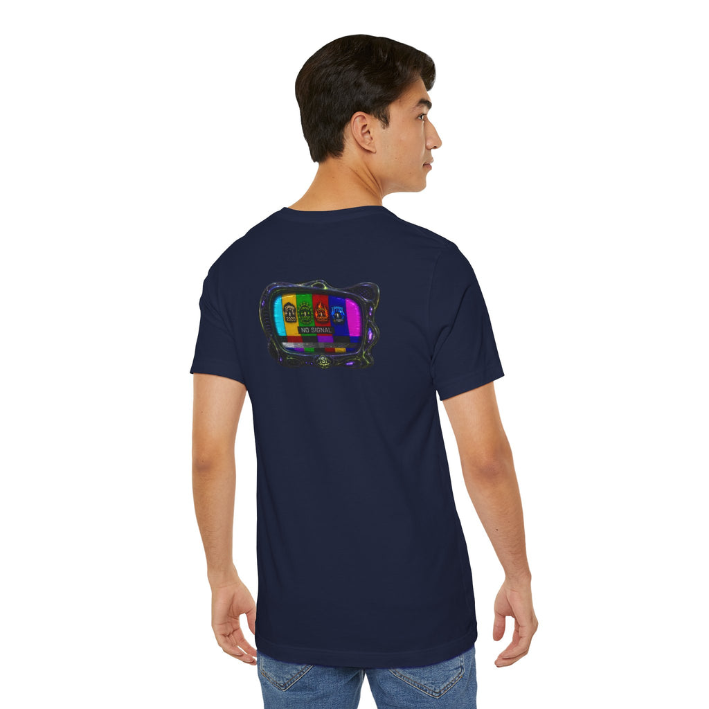 I Survived 2020 — "No Signal" Test Pattern Tee Alien Broadcast Finale Summer Premiere Unisex Jersey Short Sleeve Tee