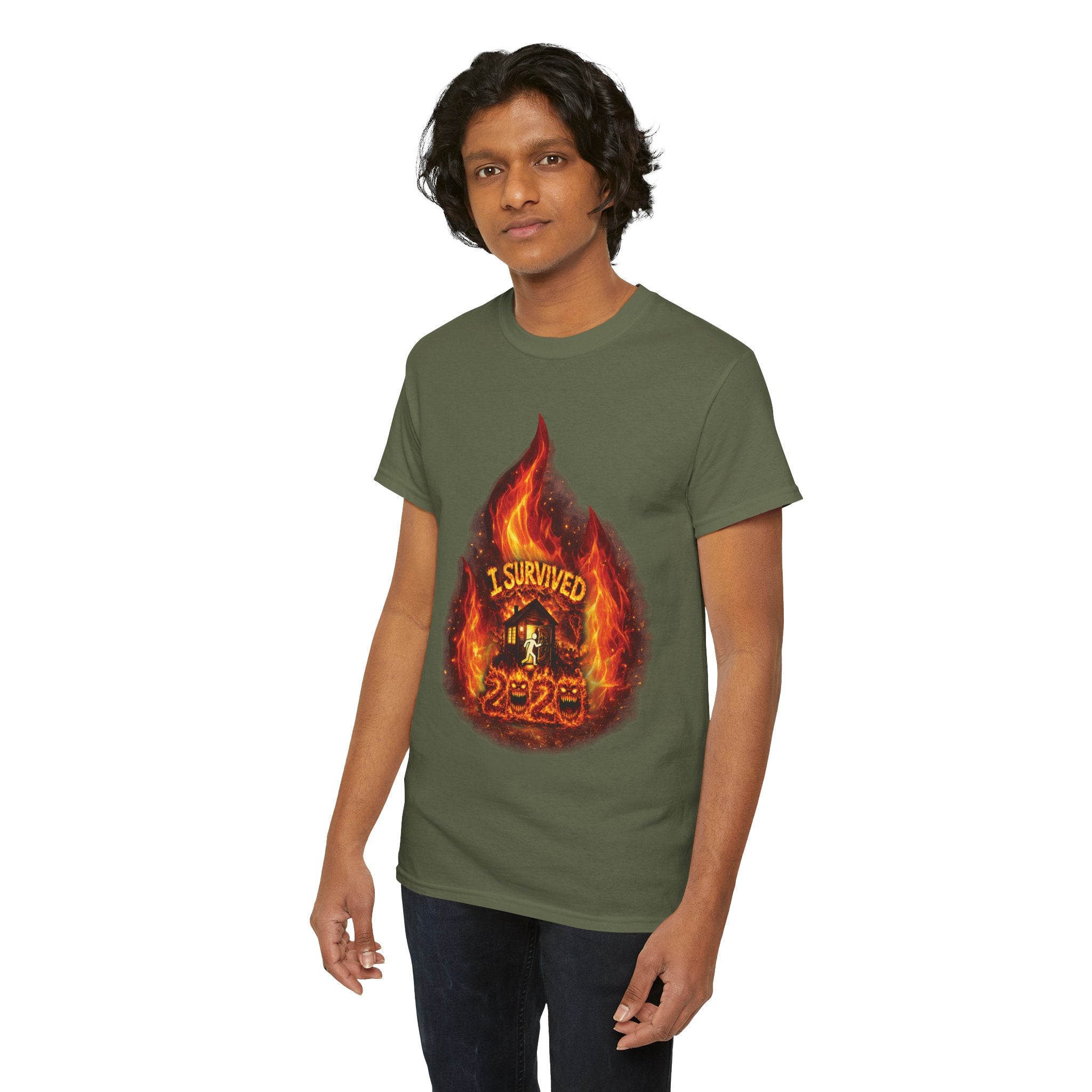 I Survived 2020 — Director's Cut S2:E1 "Berry Creek" | Wildfire Edition Memorial Unisex Heavy Cotton Tee