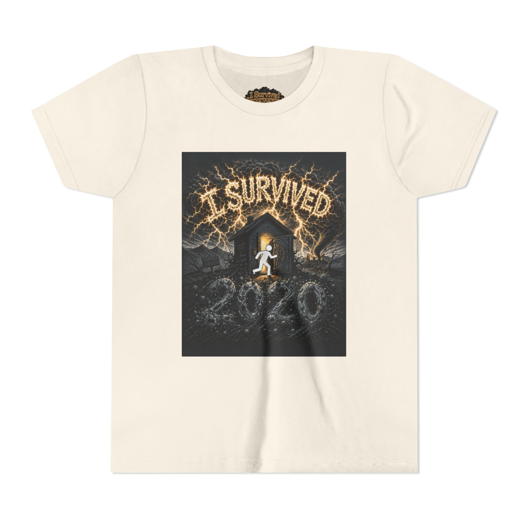 I Survived 2020 — Original Design Teaser Tee | Season 1 Premiere Drop Youth Short Sleeve Tee