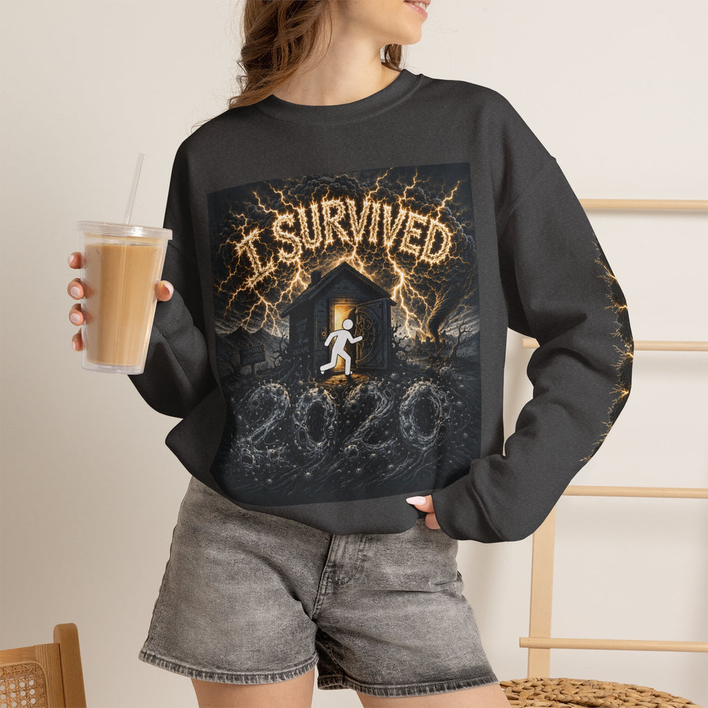 I Survived 2020 — Original PILOT Design: Special Edition Unisex Heavy Blend™ Crewneck Sweatshirt