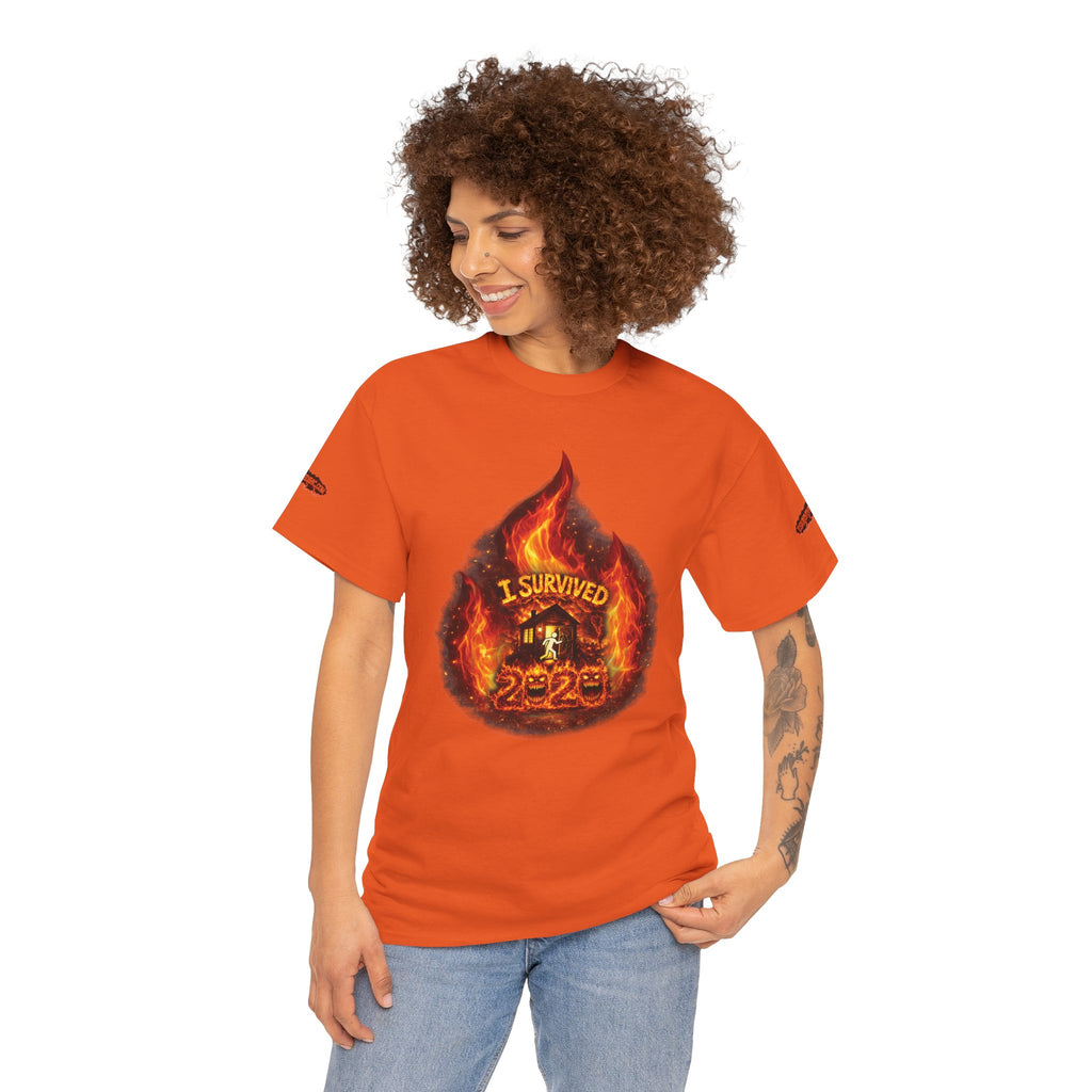 I Survived 2020 — Director's Cut S2:E3 "The California Wildfires" | Wildfire Edition Memorial Unisex Heavy Cotton Tee (SPECIAL EDITION)