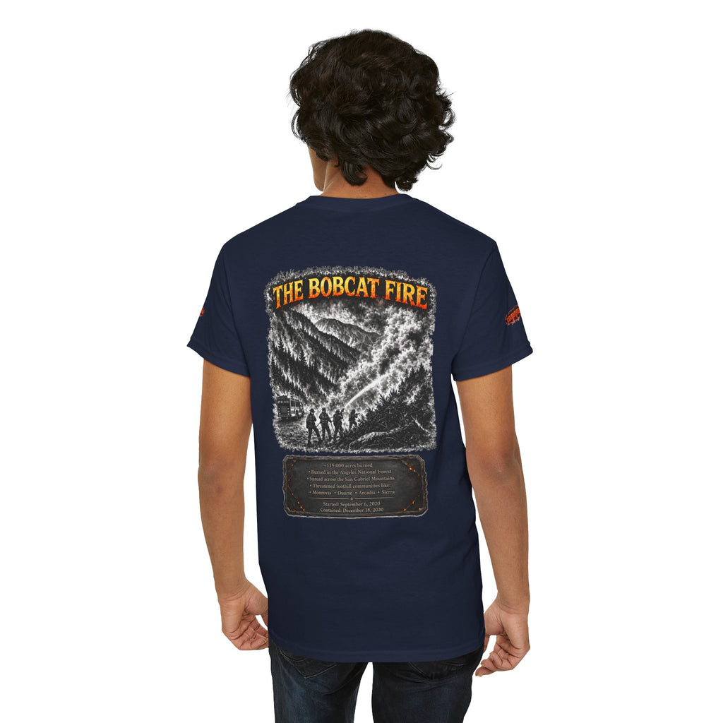 I Survived 2020 — WILDFIRES S2:E2: Director's Cut Special Edition "The Bobcat Fire" Memorial Unisex Heavy Cotton Tee
