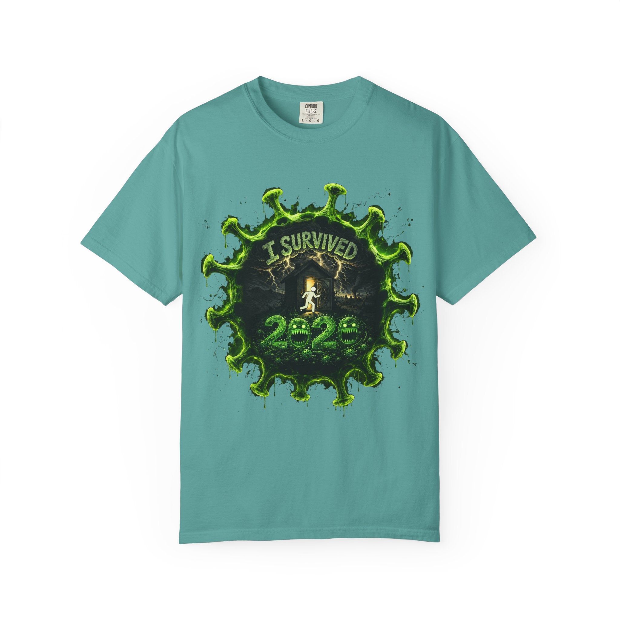 I Survived 2020 — Director's Cut S1:E3 "The Jab!" | Pandemic Edition Unisex Garment-Dyed T-shirt