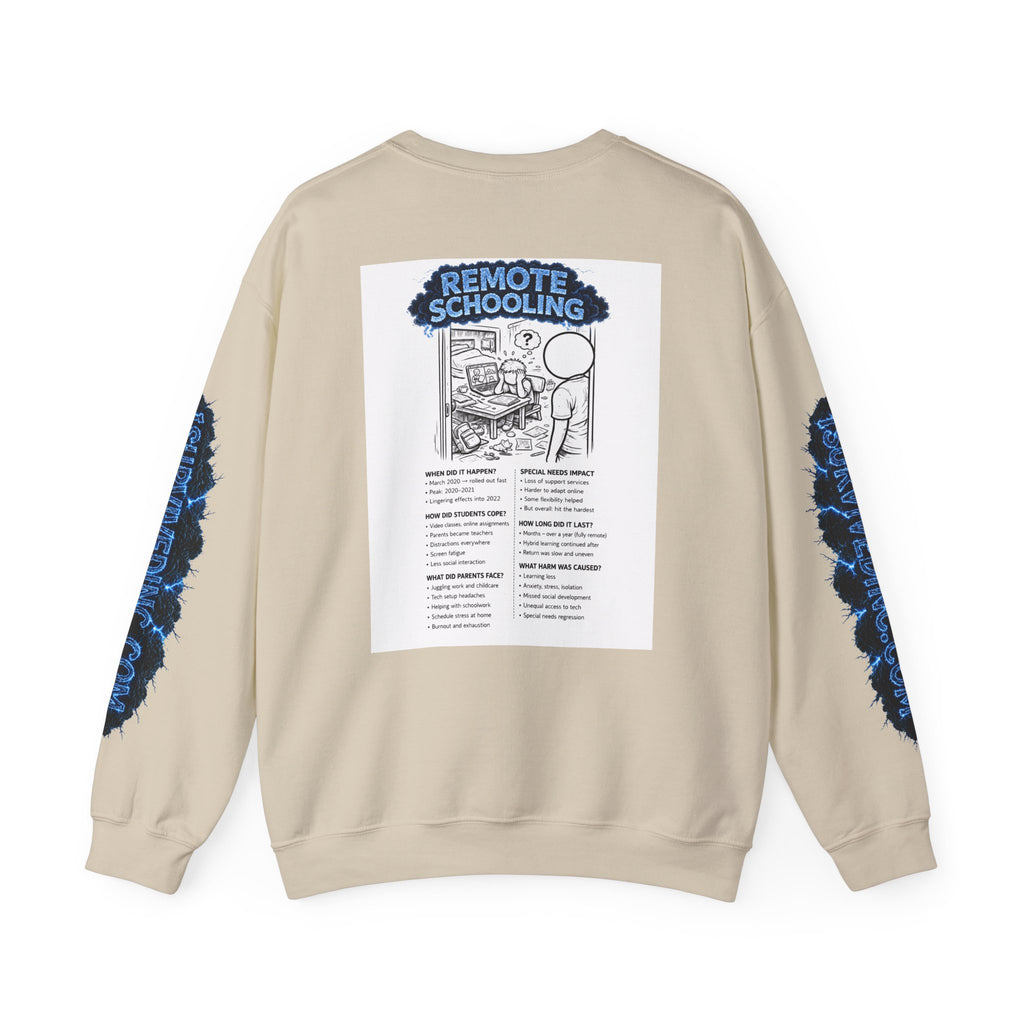 I Survived 2020 — S3:E3 "Remote Schooling" | Lockdown Edition Documentary Unisex Heavy Blend™ Crewneck Sweatshirt