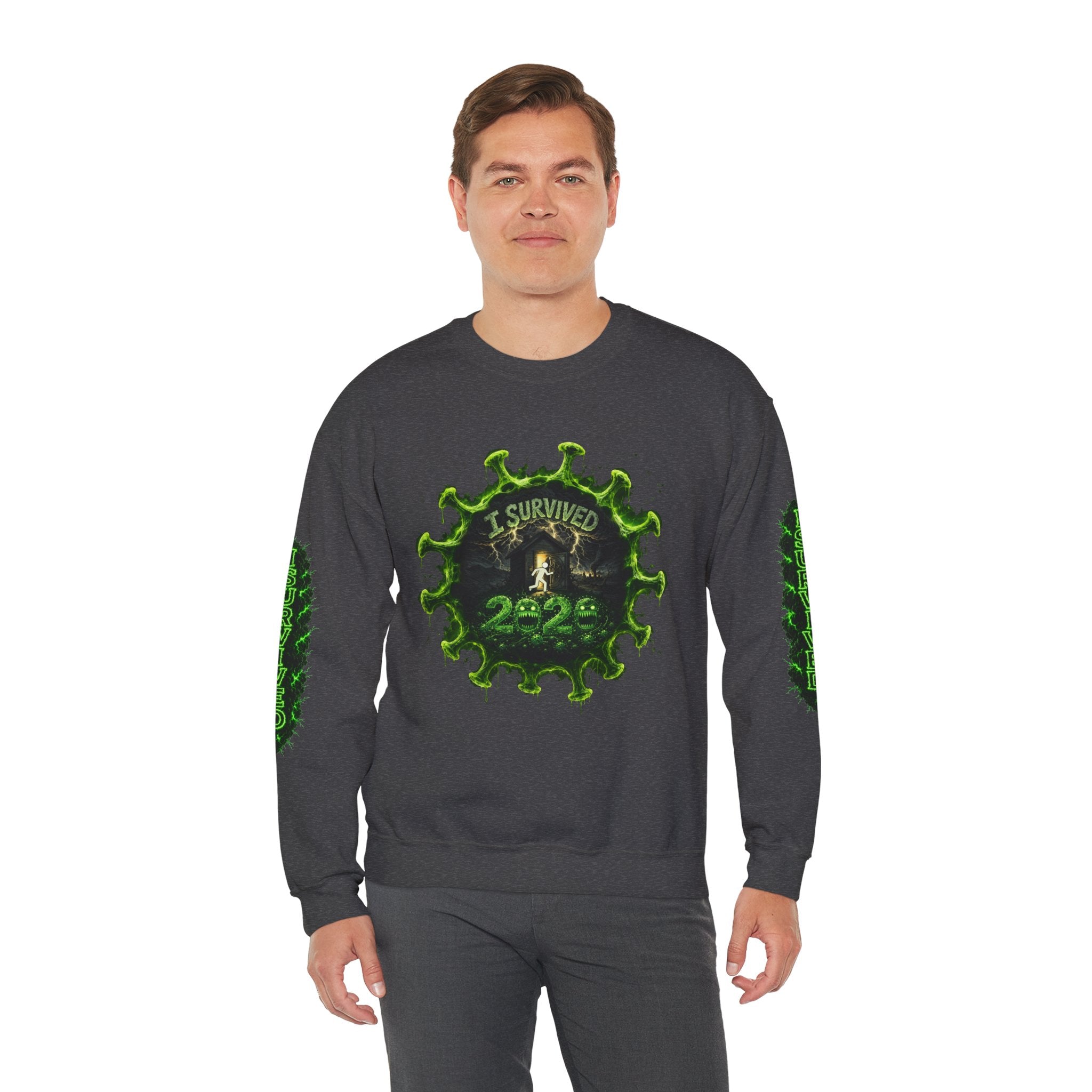 I Survived 2020 — Director's Cut S1:E2 "The Coming of COVID" | Pandemic Edition Unisex Heavy Blend™ Crewneck Sweatshirt