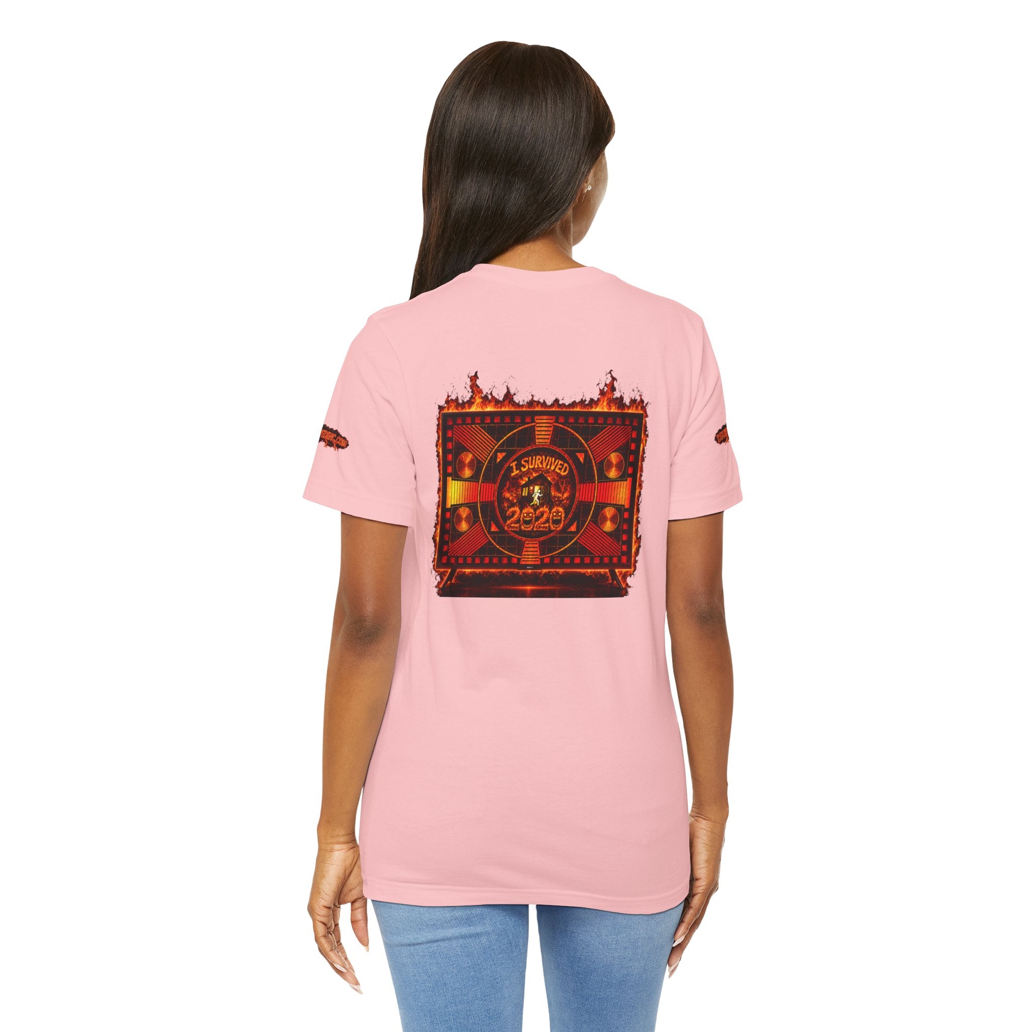 I Survived 2020 — "Please Stand By" Test Pattern Tee Wildfire Signal Special Edition Summer Premiere Unisex Jersey Short Sleeve Tee