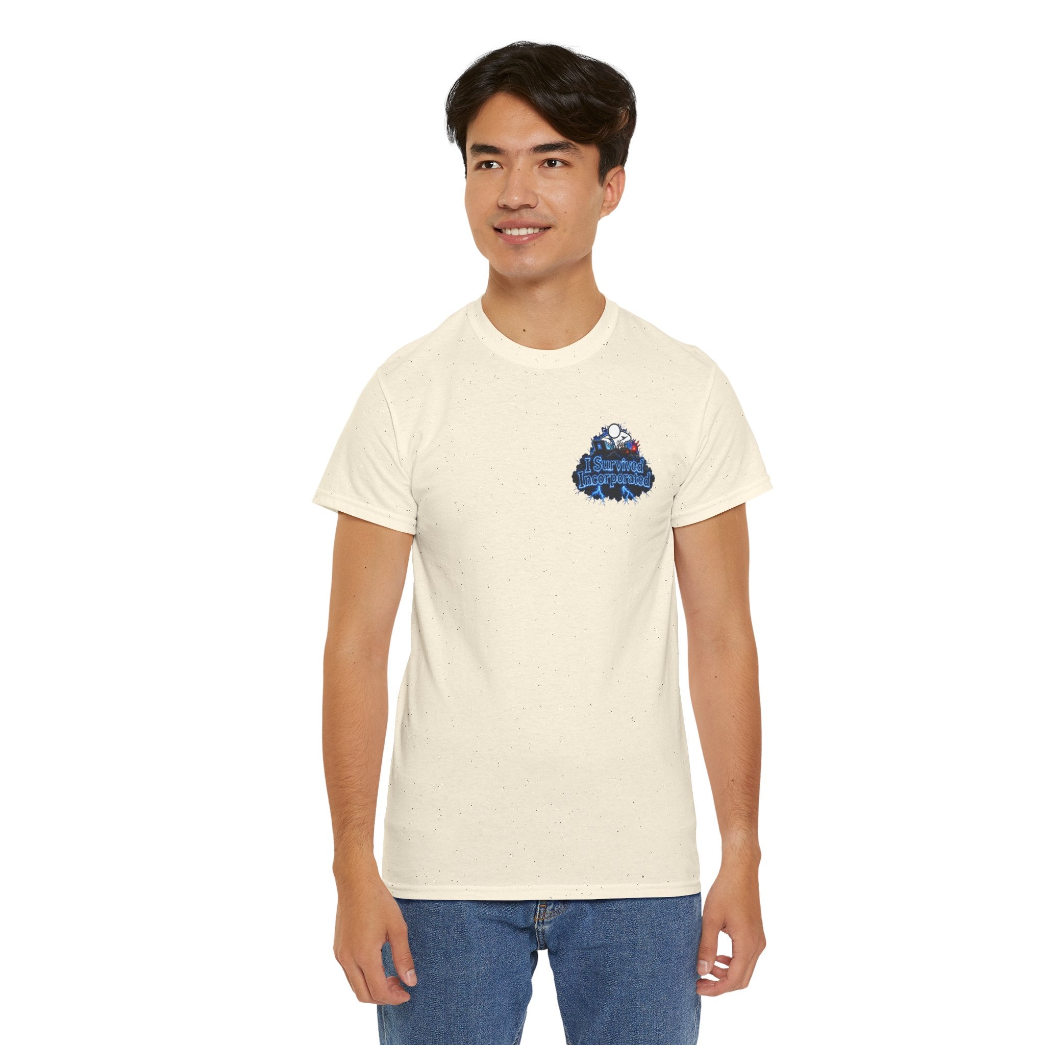 I Survived 2020 — "Please Stand By" Test Pattern Tee Lockdown Surveillance Edition Summer Exclusive Unisex Heavy Cotton Tee