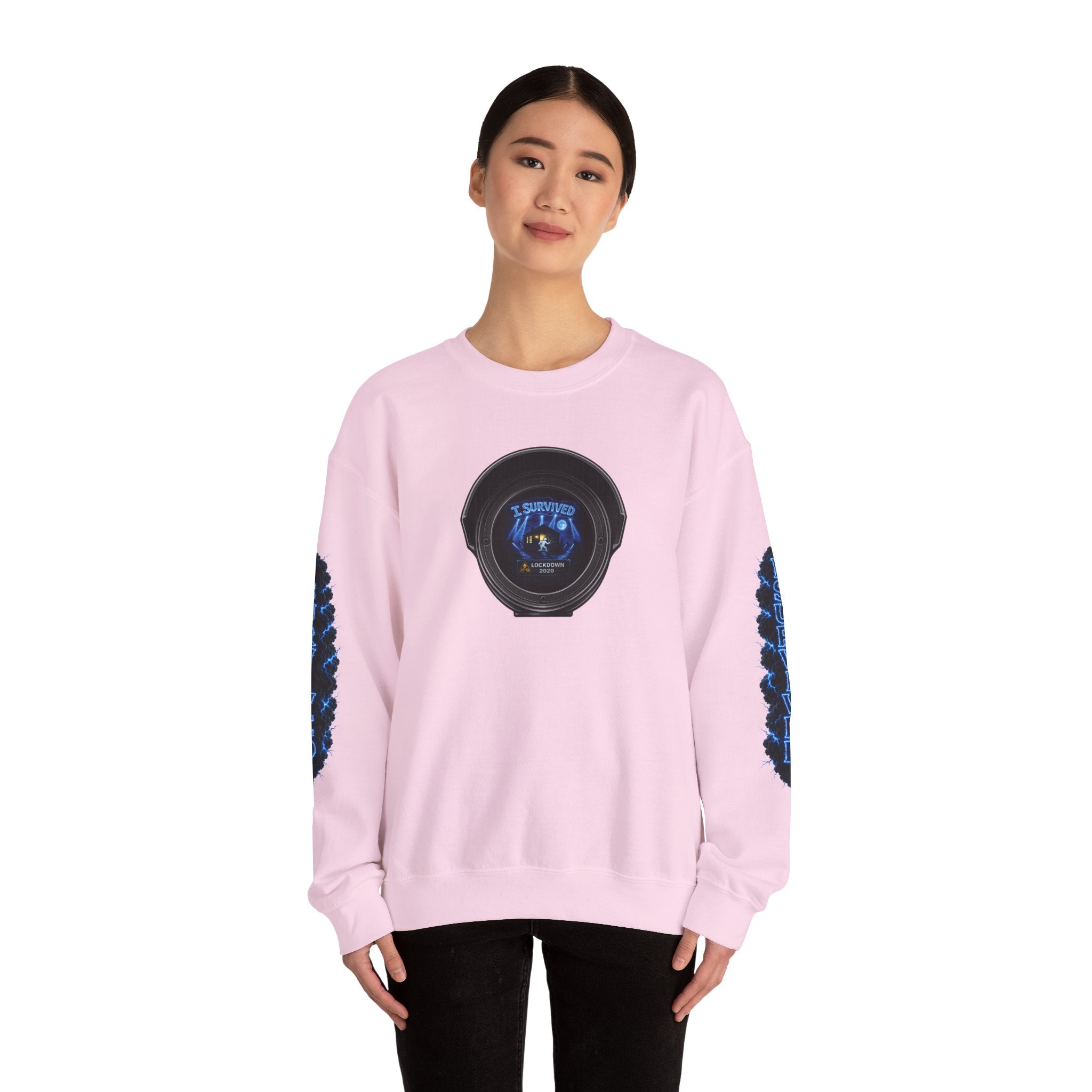 I Survived 2020 — LOCKDOWN S3:E4: Director's Cut "Working From Home" Unisex Heavy Blend™ Crewneck Sweatshirt
