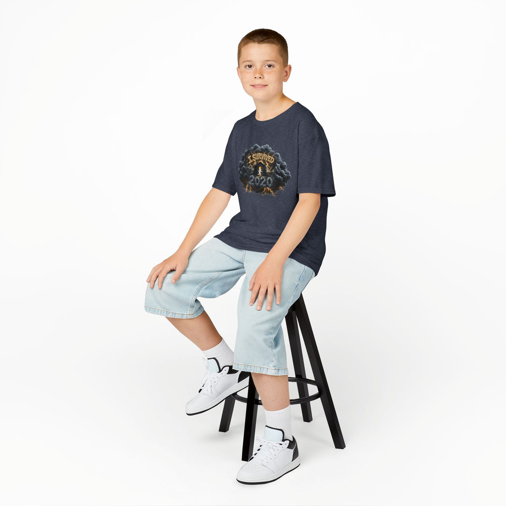 I Survived 2020 — Director's Cut Original Design Teaser Tee | Season 1 Premiere Drop Kids Heavy Cotton™ Tee