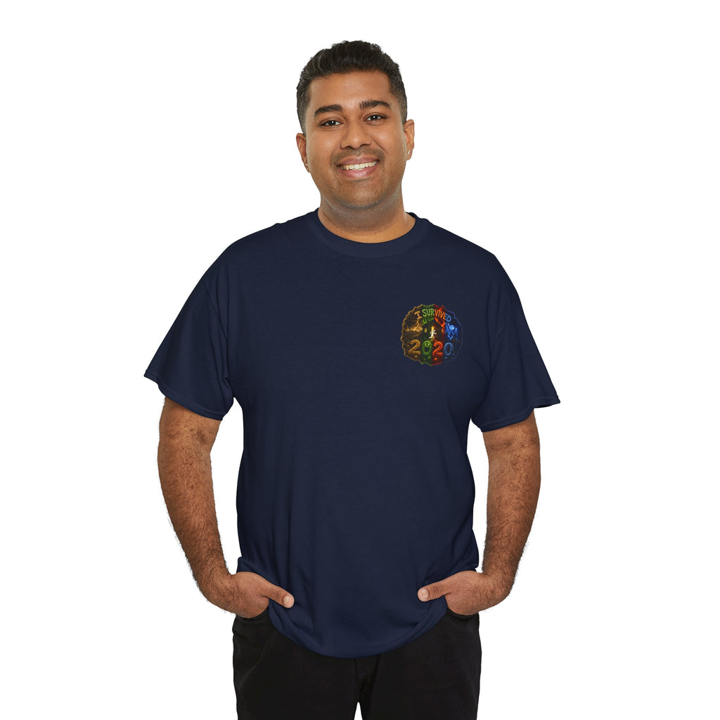 I Survived 2020 — "No Signal" Test Pattern Tee Alien Broadcast Finale Summer Premiere Unisex Heavy Cotton Tee