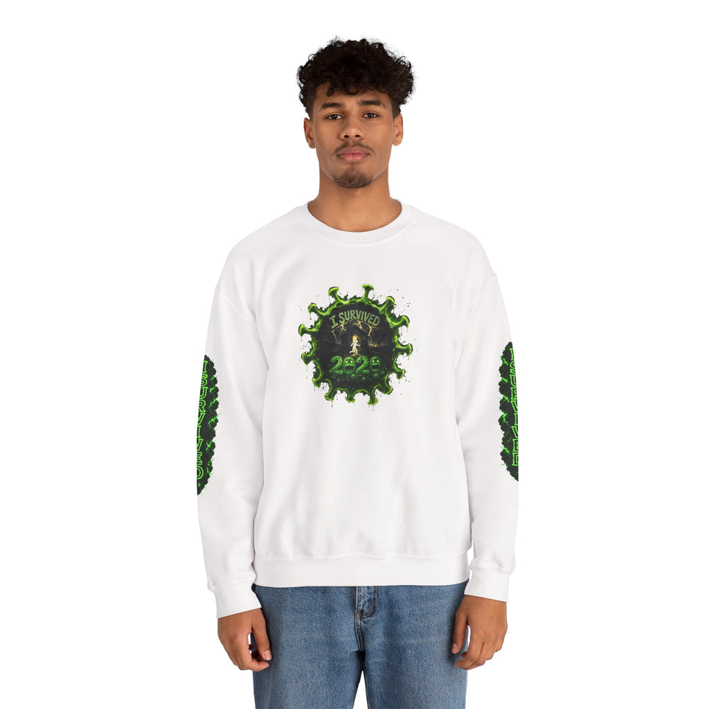 I Survived 2020 — PANDEMIC S1:E2: Director's Cut "The Coming of COVID" Unisex Heavy Blend™ Crewneck Sweatshirt