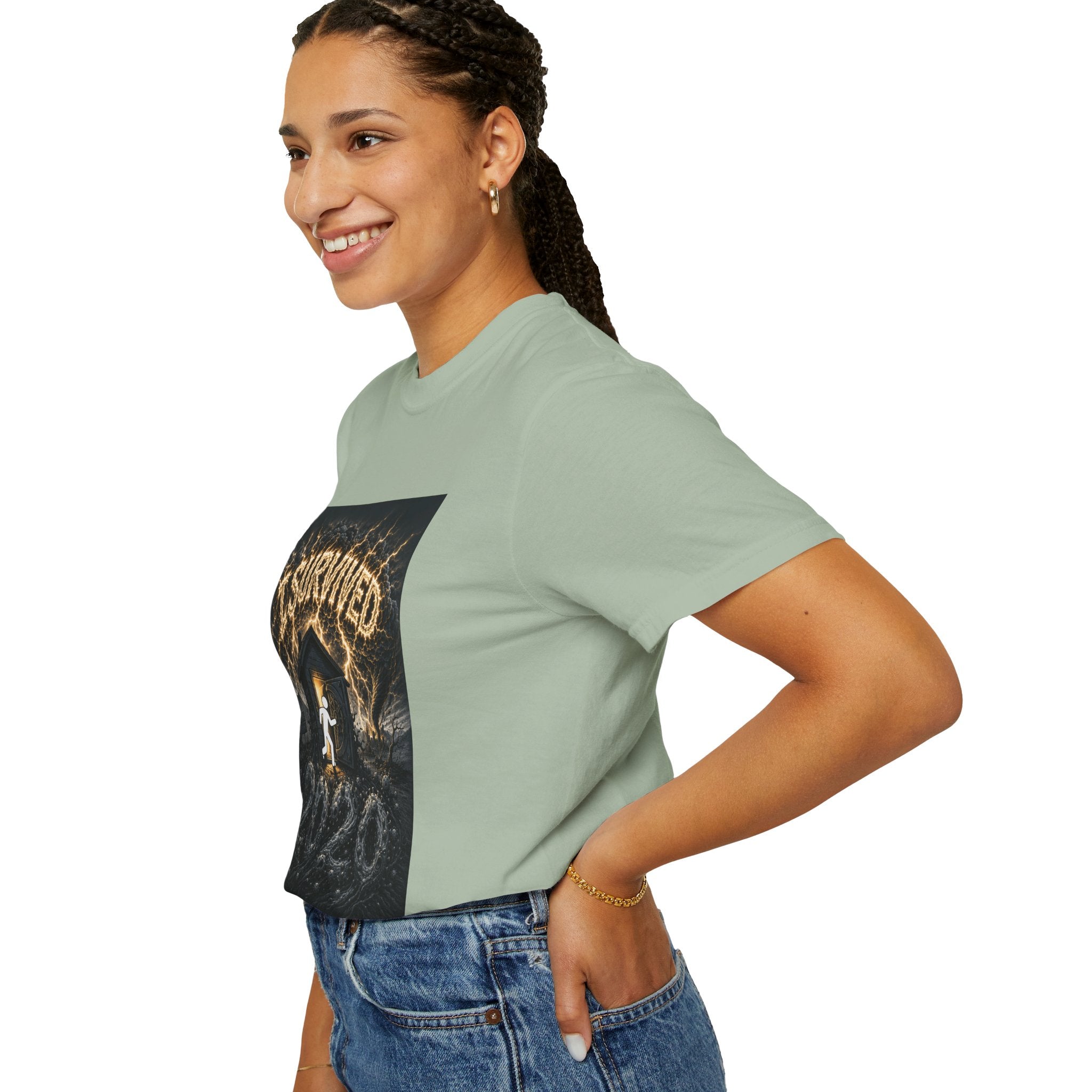 I Survived 2020 — Original Design Teaser Tee | Season 1 Premiere Drop Unisex Garment-Dyed T-shirt