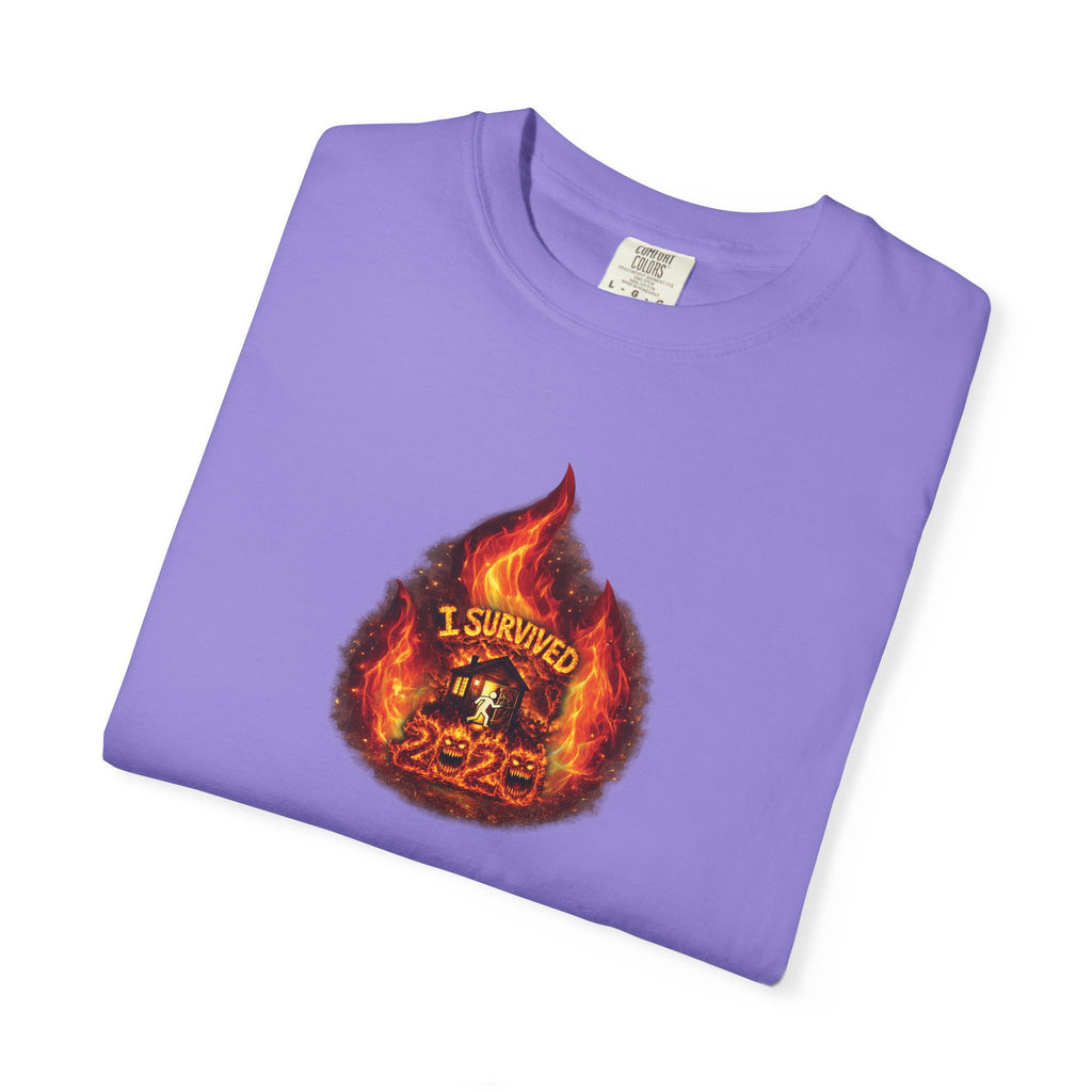I Survived 2020 — WILDFIRES S2:E3: Director's Cut "The California Wildfires" Memorial Unisex Garment-Dyed T-shirt