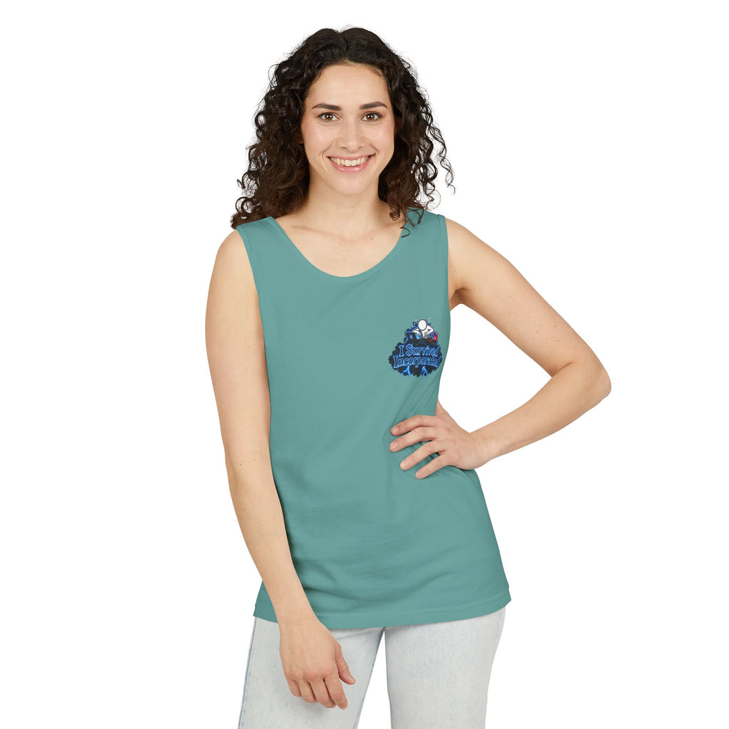 I Survived 2020 — "Please Stand By" Test Pattern Tee Lockdown Special Edition Summer Exclusive Unisex Garment-Dyed Tank Top
