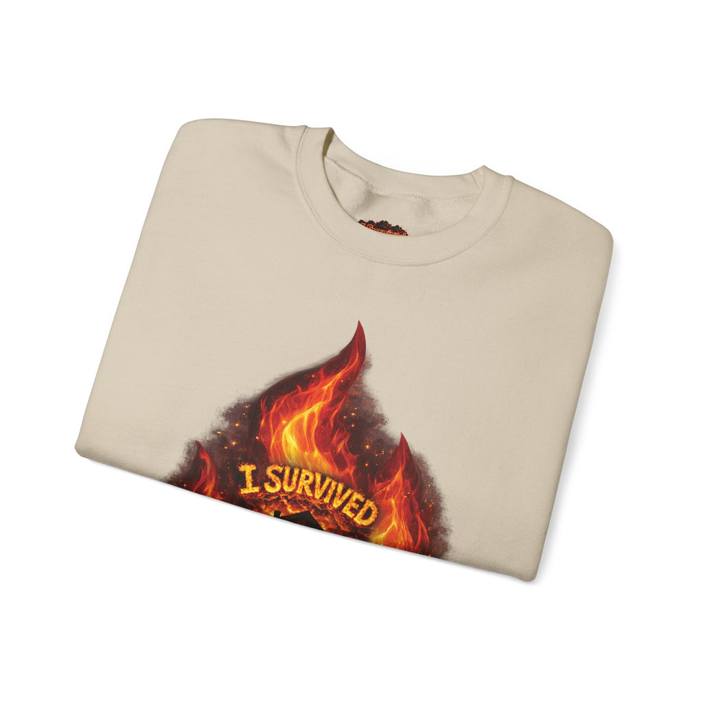 I Survived 2020 — Director's Cut S2:E4 "Western U.S. Wildfire Season" | Mid-Season Finale Pt. 1 | Wildfire Edition Memorial Unisex Heavy Blend™ Crewneck Sweatshirt