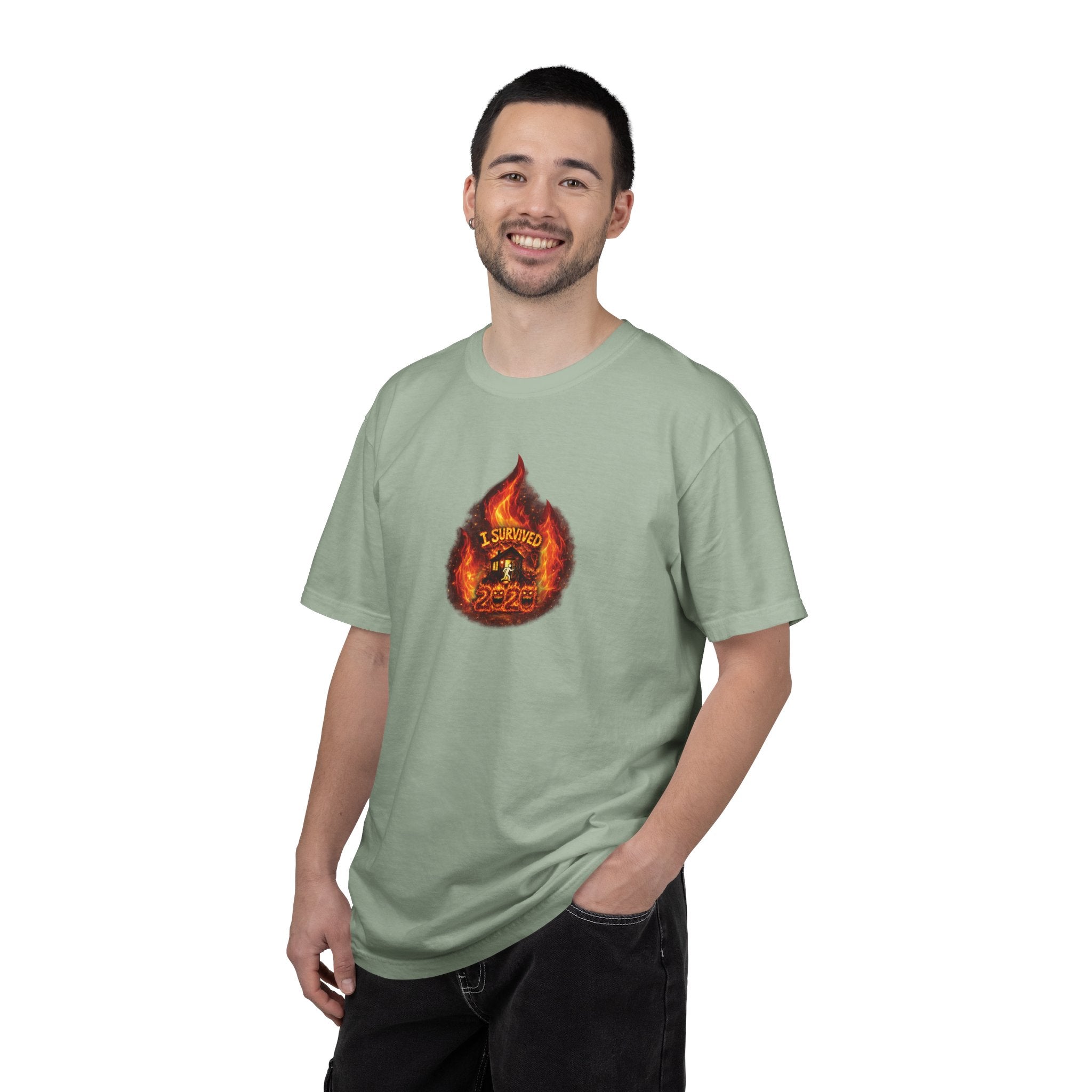 I Survived 2020 — WILDFIRES S2:E1: Director's Cut "Berry Creek" Memorial Unisex Garment-Dyed T-shirt