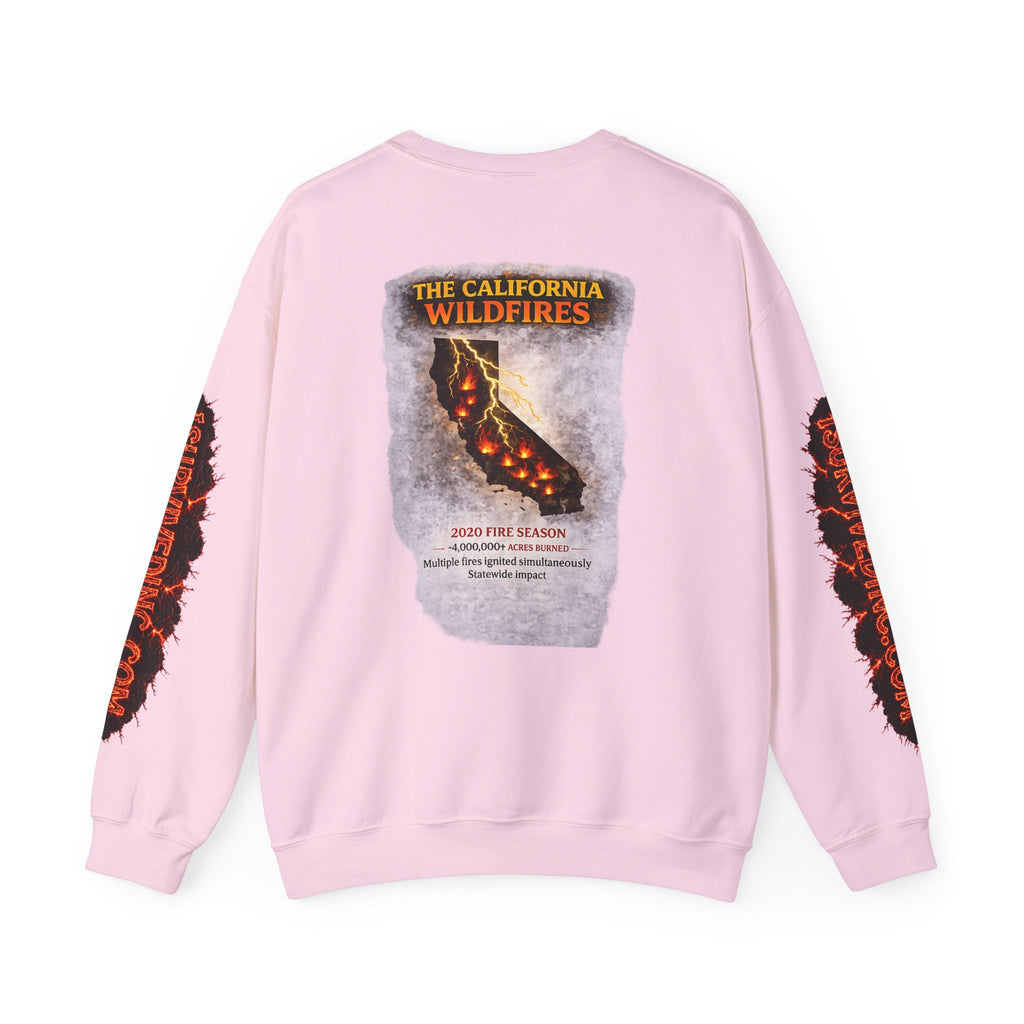 I Survived 2020 — S2:E3 "The California Wildfires" | Wildfire Edition Memorial Unisex Heavy Blend™ Crewneck Sweatshirt