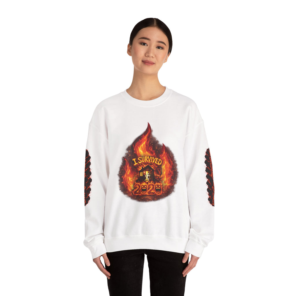 I Survived 2020 — Director's Cut S2:E2 "The Bobcat Fire" | Wildfire Edition Memorial Unisex Heavy Blend™ Crewneck Sweatshirt