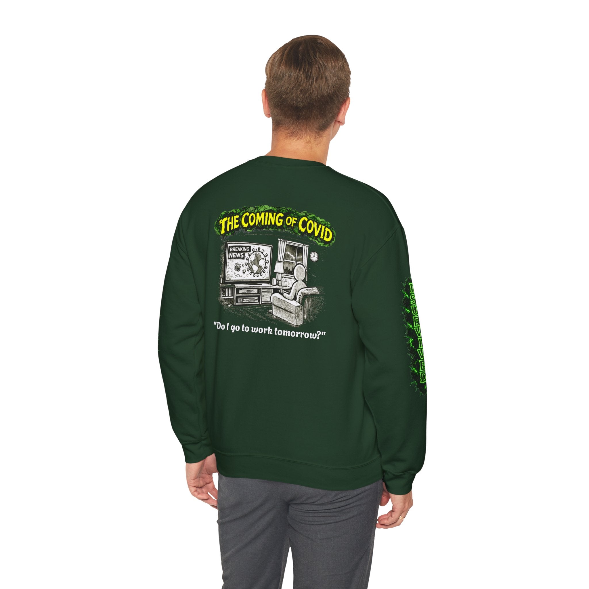 I Survived 2020 — PANDEMIC S1:E2: Director's Cut "The Coming of COVID" Unisex Heavy Blend™ Crewneck Sweatshirt