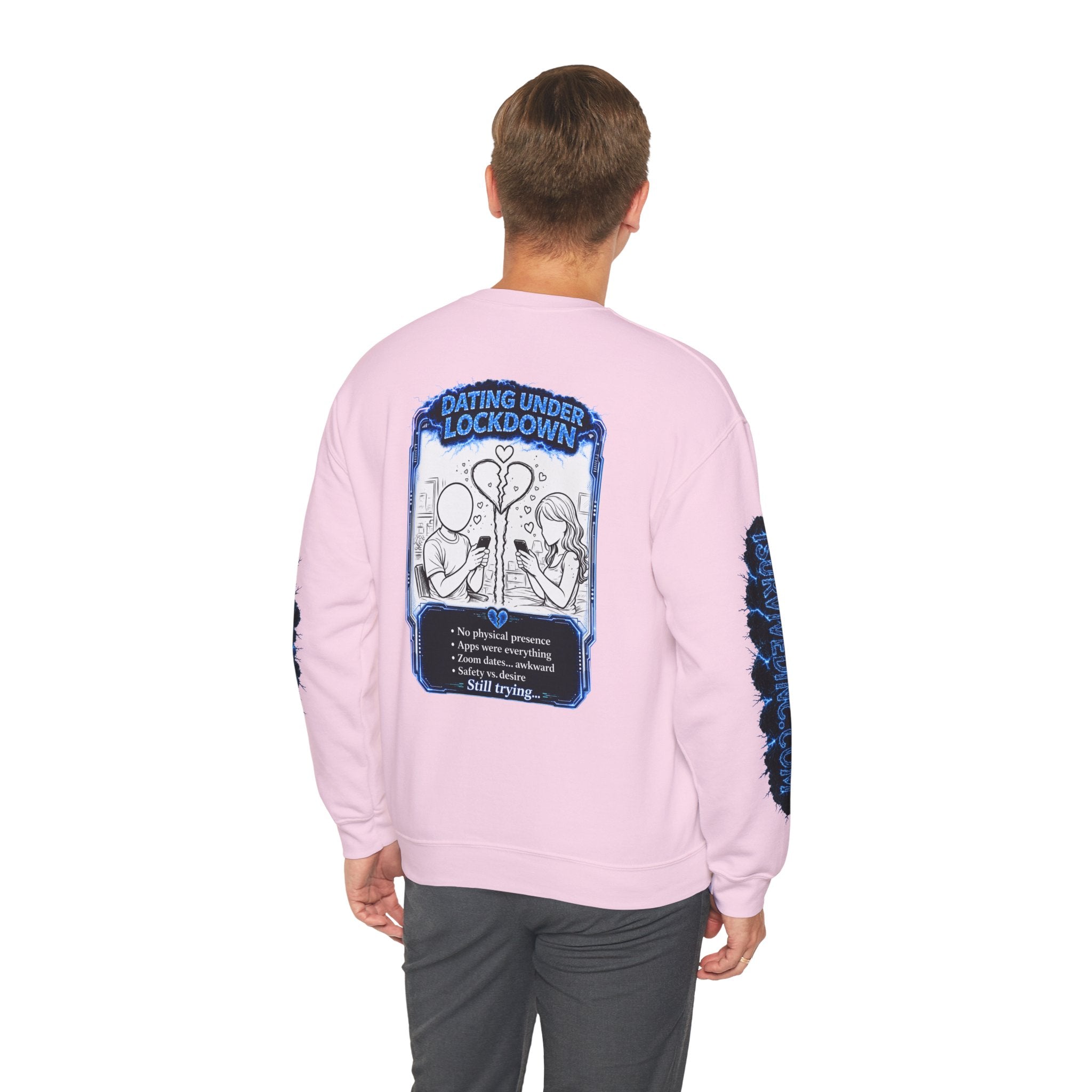 I Survived 2020 — LOCKDOWN S3:E2: Special Edition "Dating Under Lockdown" Unisex Heavy Blend™ Crewneck Sweatshirt