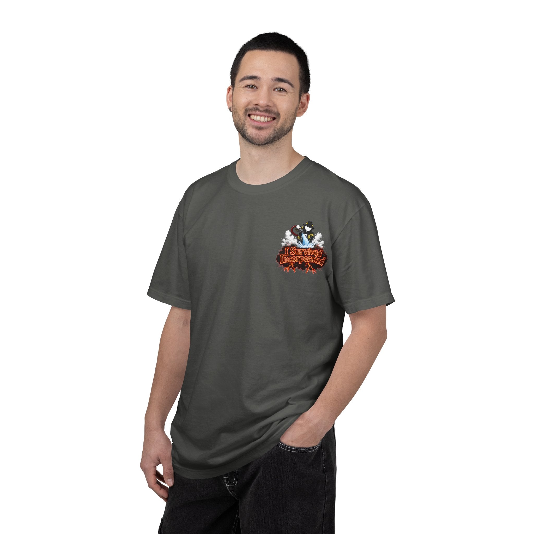 I Survived 2020 — "Please Stand By" Test Pattern Tee Wildfire Signal Edition Summer Premiere Unisex Garment-Dyed T-shirt