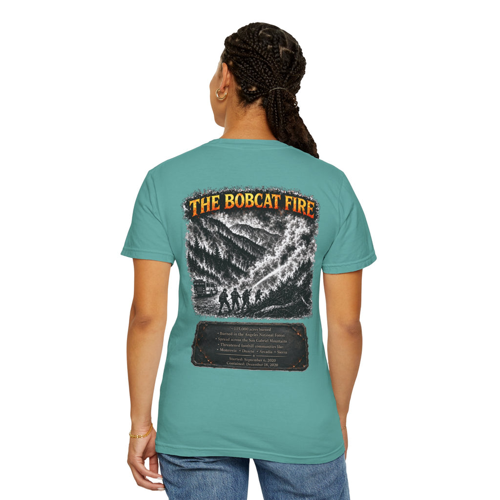 I Survived 2020 — Director's Cut S2:E2 "The Bobcat Fire" | Wildfire Edition Memorial Unisex Garment-Dyed T-shirt