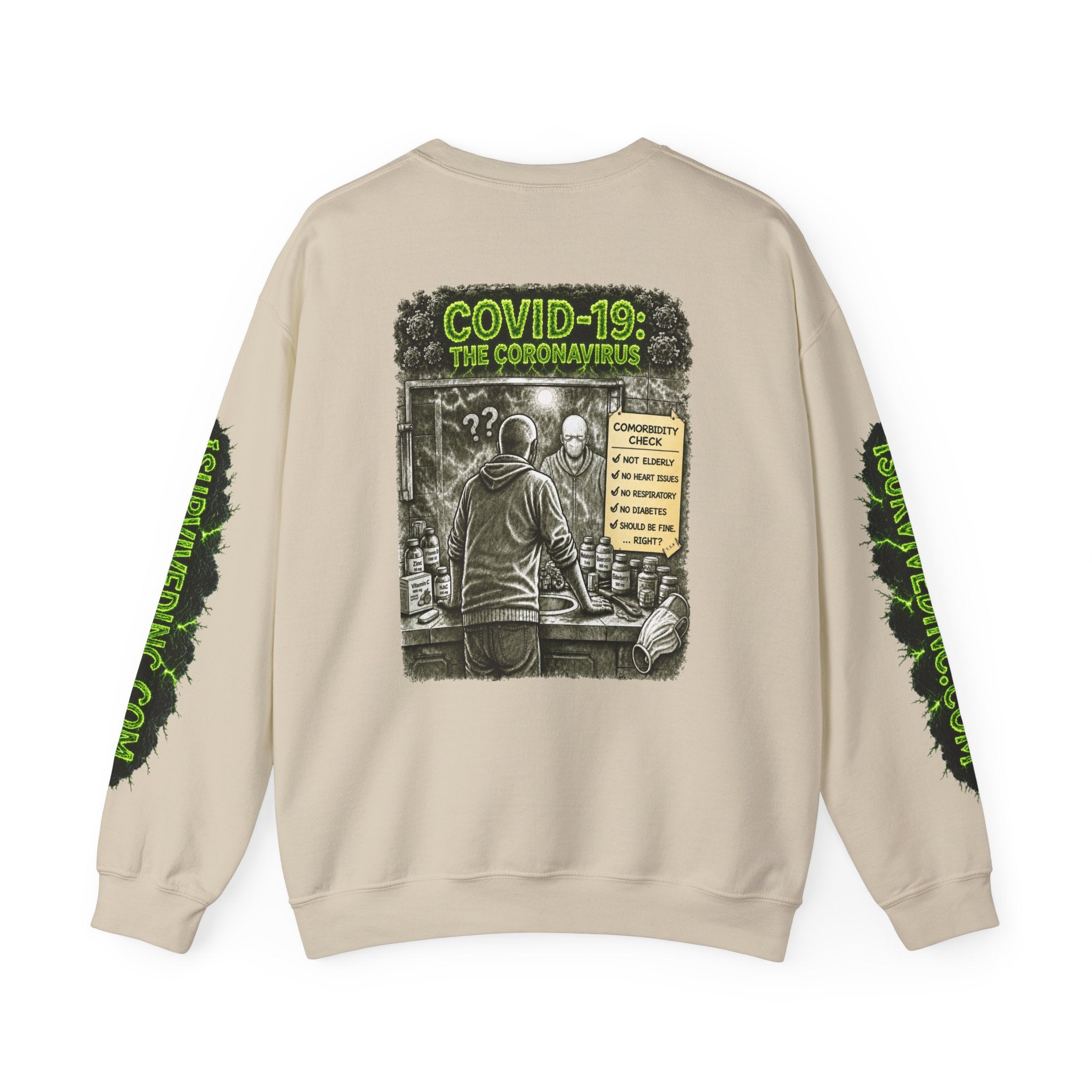 I Survived 2020 — PANDEMIC S1:E1: "COVID-19: The Coronavirus" Unisex Heavy Blend™ Crewneck Sweatshirt