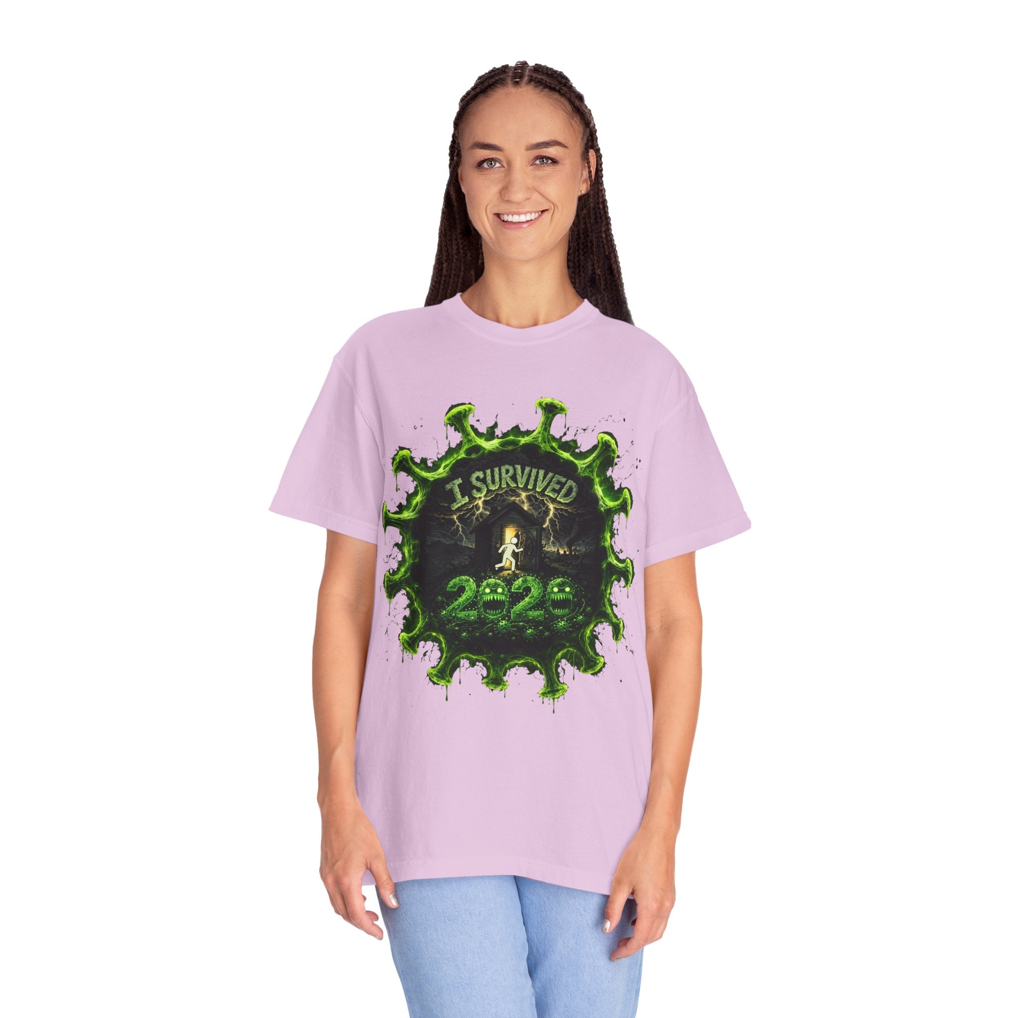 I Survived 2020 — Director's Cut S1:E3 "The Jab!" | Pandemic Edition Unisex Garment-Dyed T-shirt