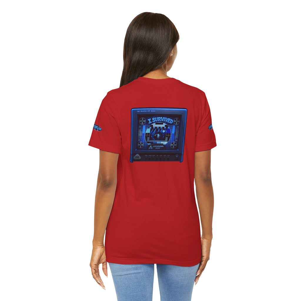 I Survived 2020 — "Please Stand By" Test Pattern Tee Lockdown Special Edition Summer Exclusive Unisex Jersey Short Sleeve Tee