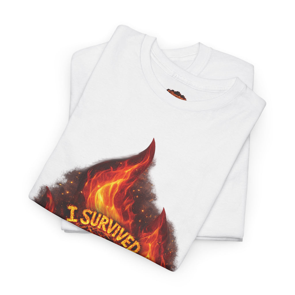 I Survived 2020 — Director's Cut S2:E1 "Berry Creek" | Wildfire Edition Memorial Unisex Heavy Cotton Tee (SPECIAL EDITION)