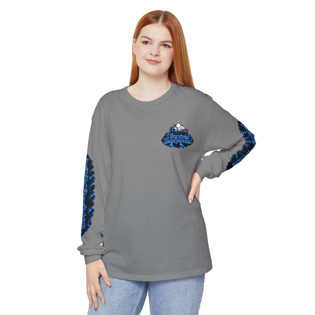 I Survived 2020 — "Please Stand By" Test Pattern Tee Lockdown Special Edition Summer Exclusive Unisex Garment-Dyed Long Sleeve T-Shirt