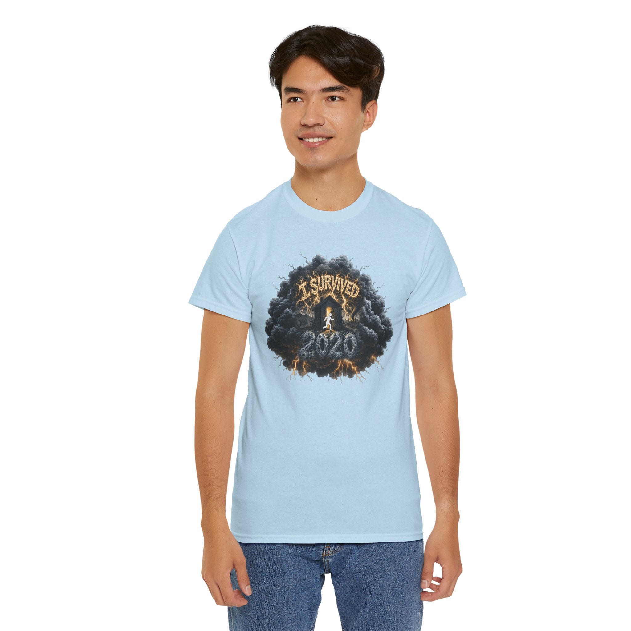 I Survived 2020 —  Deriector's Cut Original Design Teaser Tee | Season 1 Premiere Drop Unisex Heavy Cotton Tee
