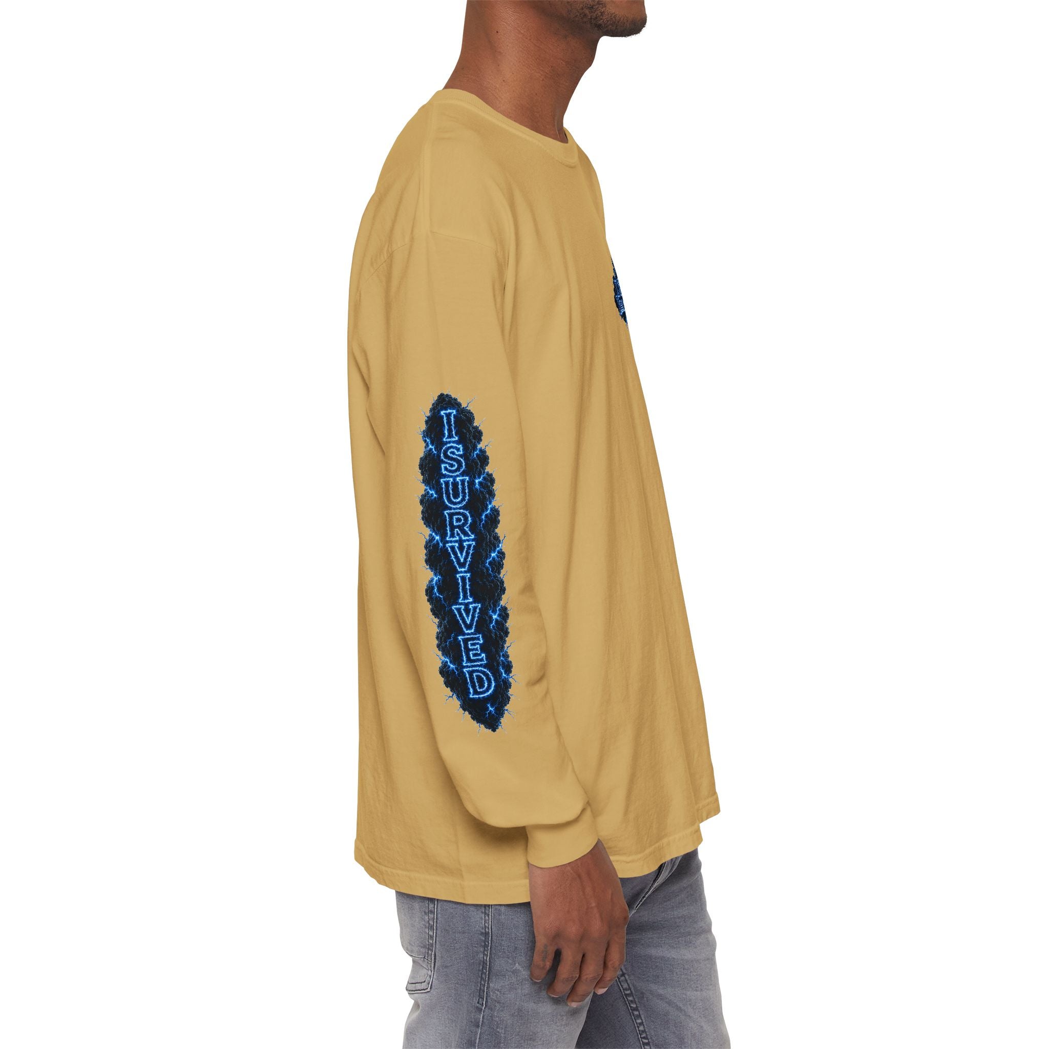I Survived 2020 — "Please Stand By" Test Pattern Tee Lockdown Special Edition Summer Exclusive Unisex Garment-Dyed Long Sleeve T-Shirt