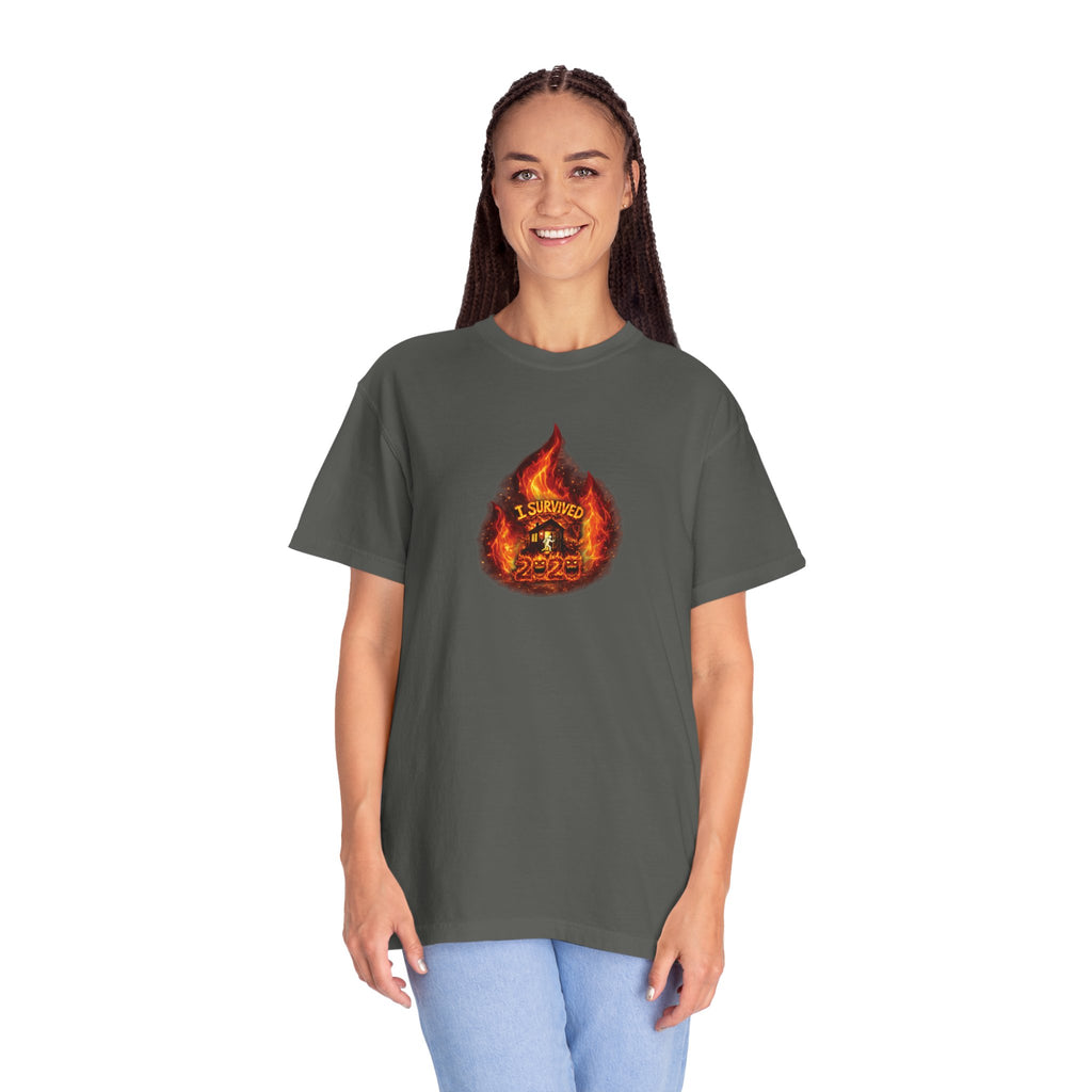 I Survived 2020 — WILDFIRES S2:E4: Director's Cut "Western U.S. Wildfire Season" Memorial Unisex Garment-Dyed T-shirt