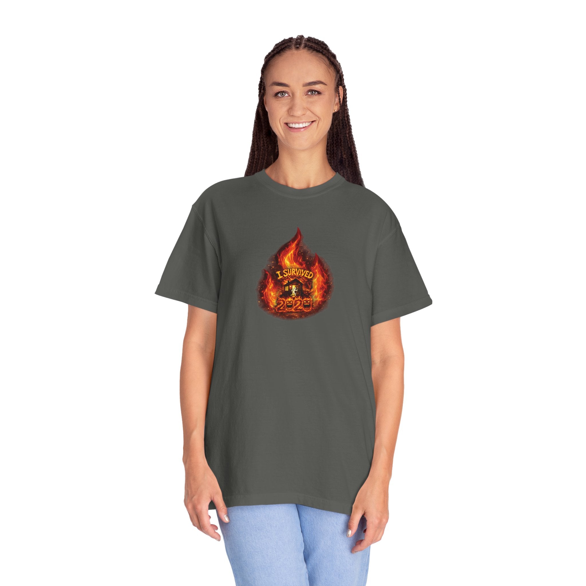 I Survived 2020 — WILDFIRES S2:E4: Director's Cut "Western U.S. Wildfire Season" Memorial Unisex Garment-Dyed T-shirt