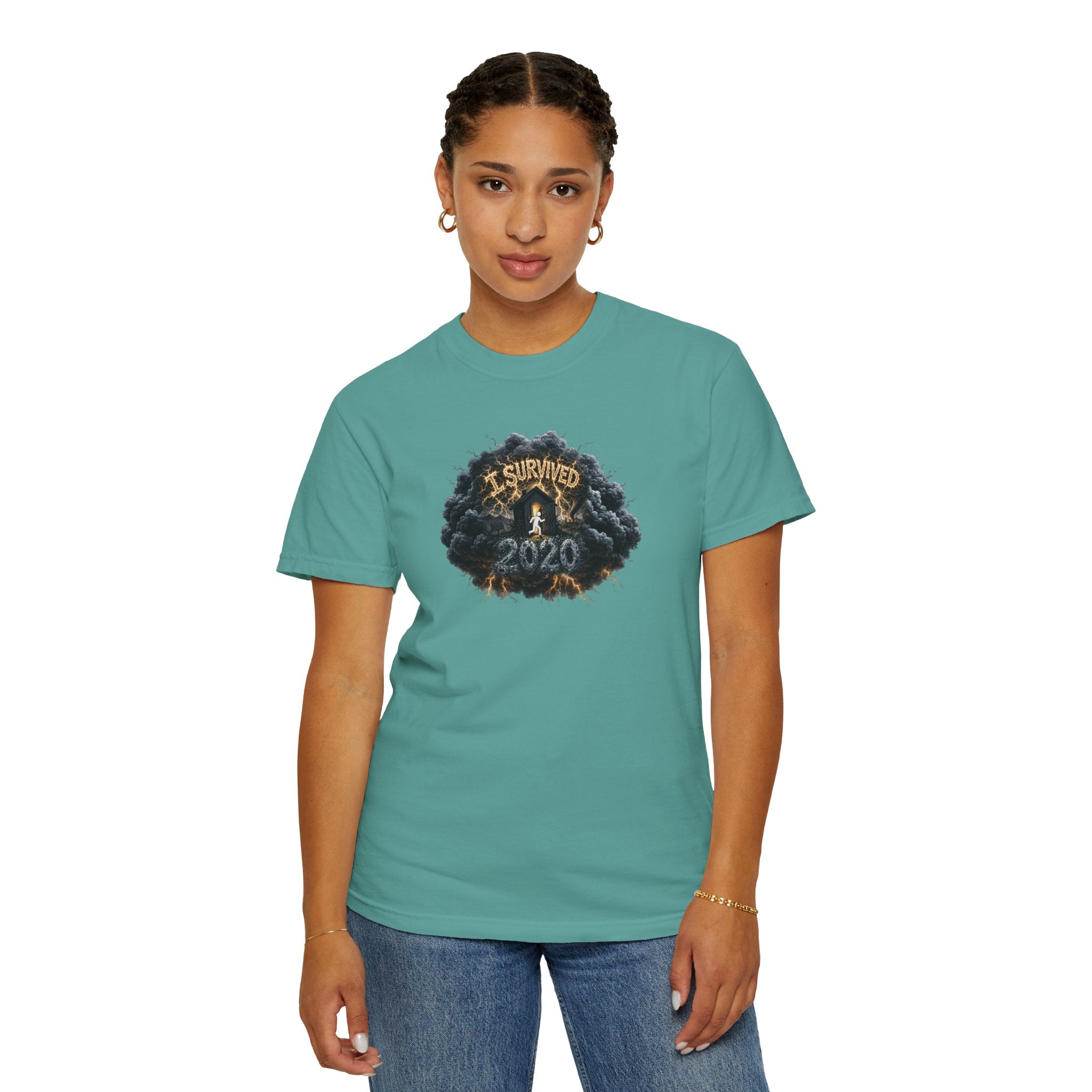 I Survived 2020 — Original PILOT Design: Director's Cut Unisex Garment-Dyed T-shirt