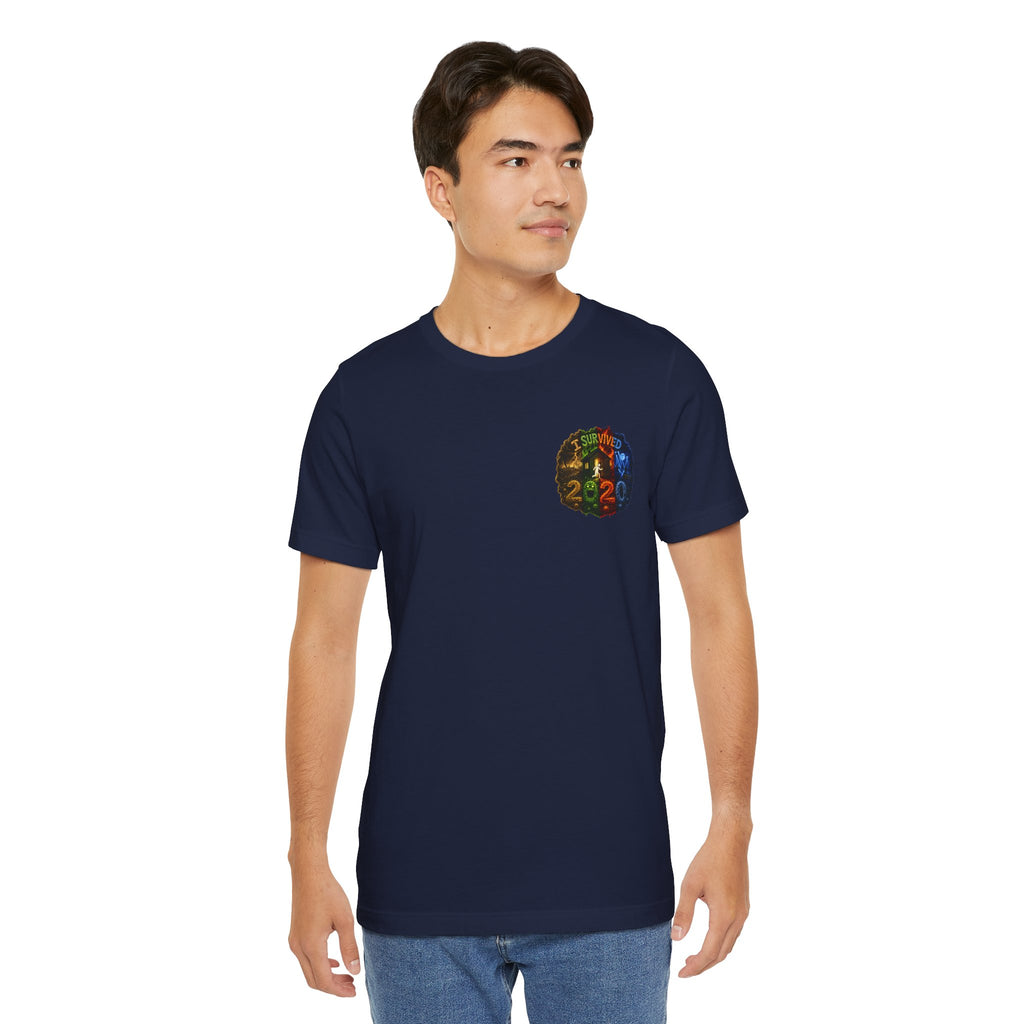 I Survived 2020 — "No Signal" Test Pattern Tee Alien Broadcast Finale Summer Premiere Unisex Jersey Short Sleeve Tee