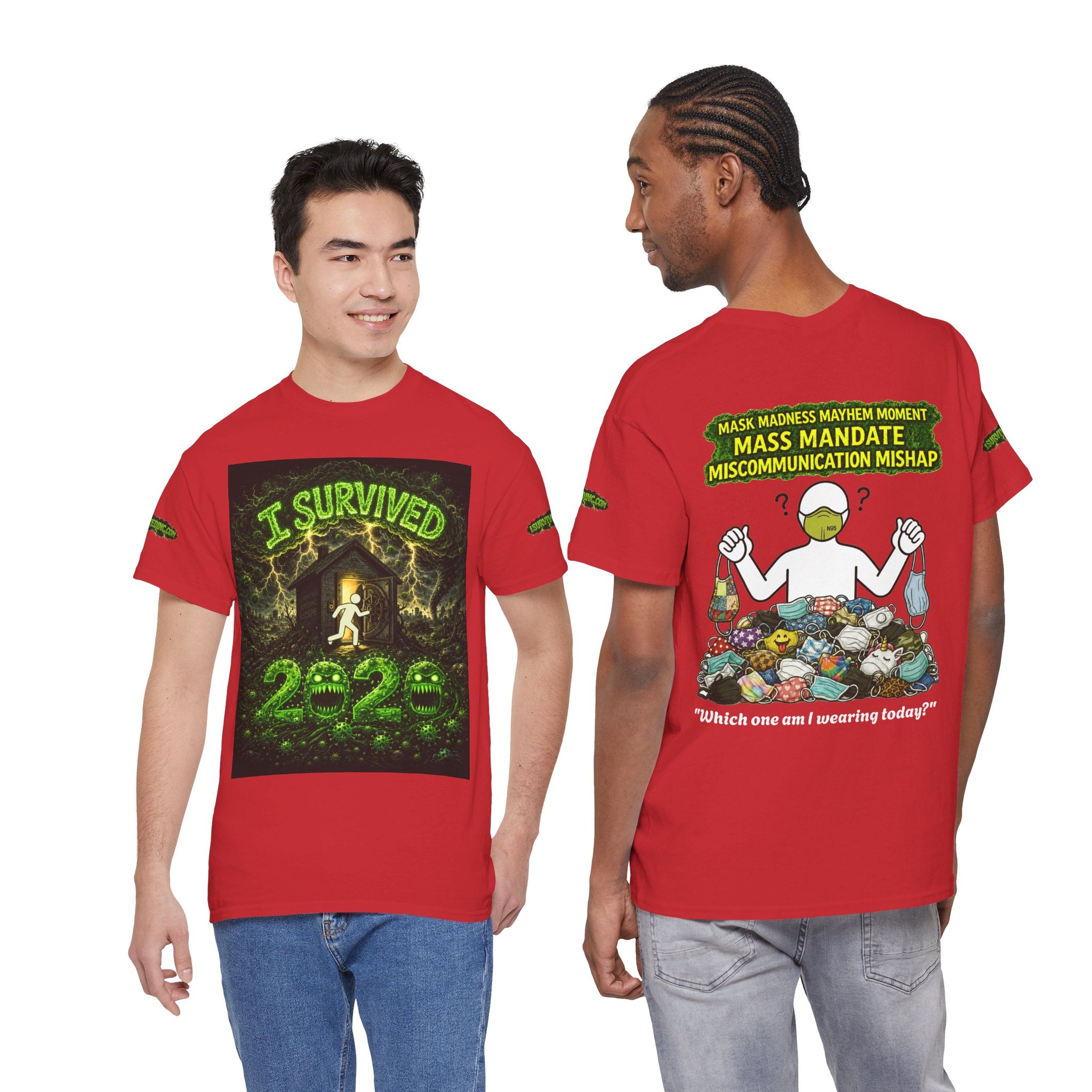 I Survived 2020 — PANDEMIC S1:E4: Special Edition "Mask Madness" Unisex Heavy Cotton Tee