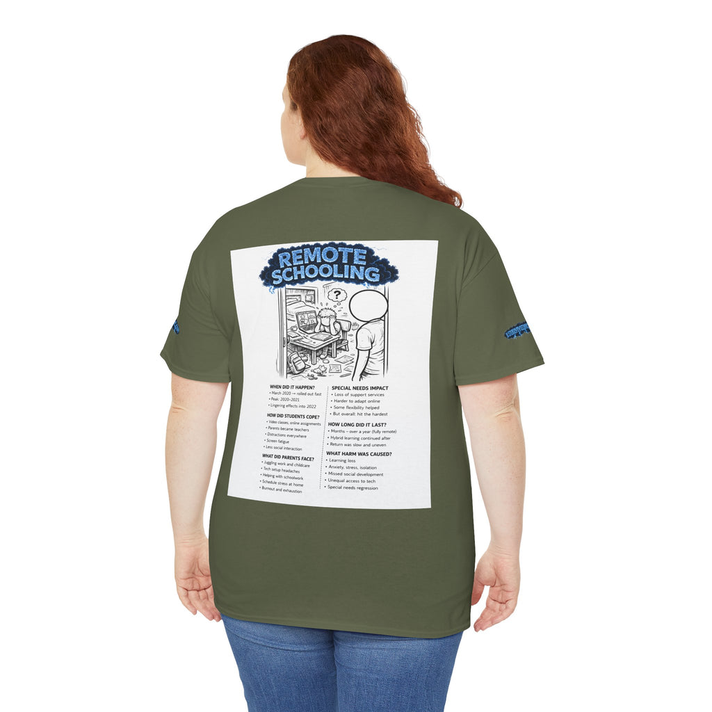 I Survived 2020 — S3:E3 "Remote Schooling" | Lockdown Edition Documentary Unisex Heavy Cotton Tee (SPECIAL EDITION)