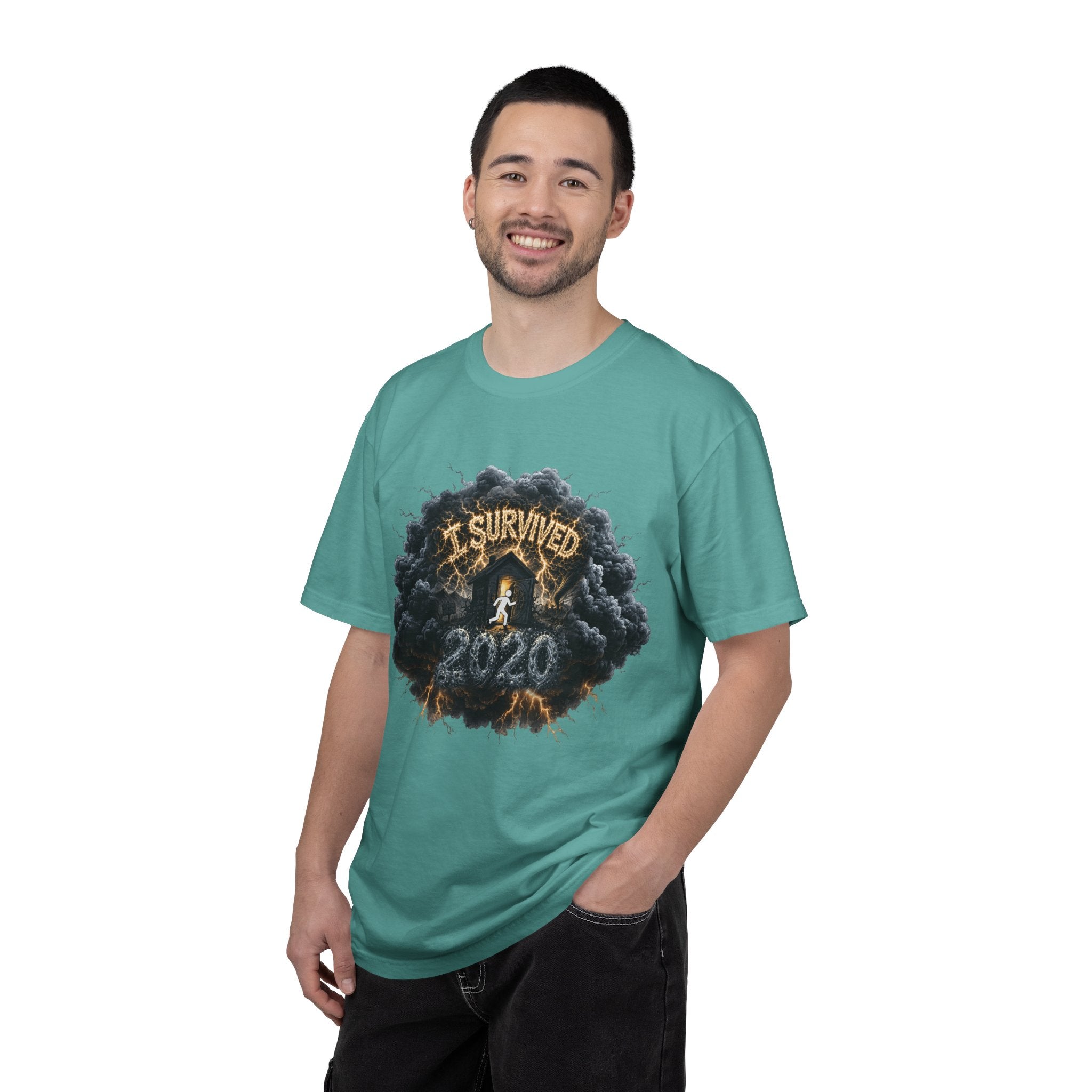 I Survived 2020 — Director's Cut Original Design Teaser Tee | Season 1 Premiere Drop Unisex Garment-Dyed T-shirt