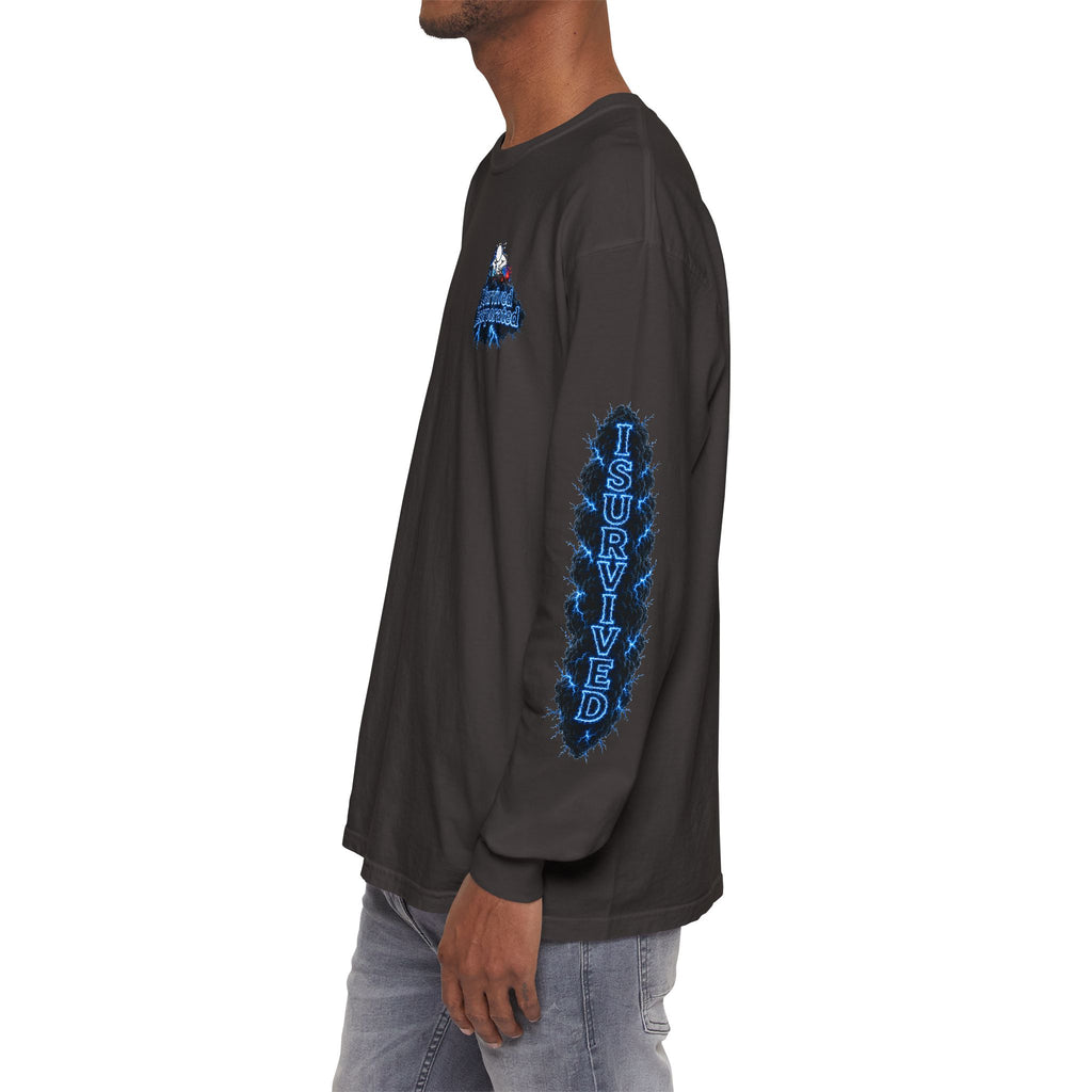 I Survived 2020 — "Please Stand By" Test Pattern Tee Lockdown Special Edition Summer Exclusive Unisex Garment-Dyed Long Sleeve T-Shirt