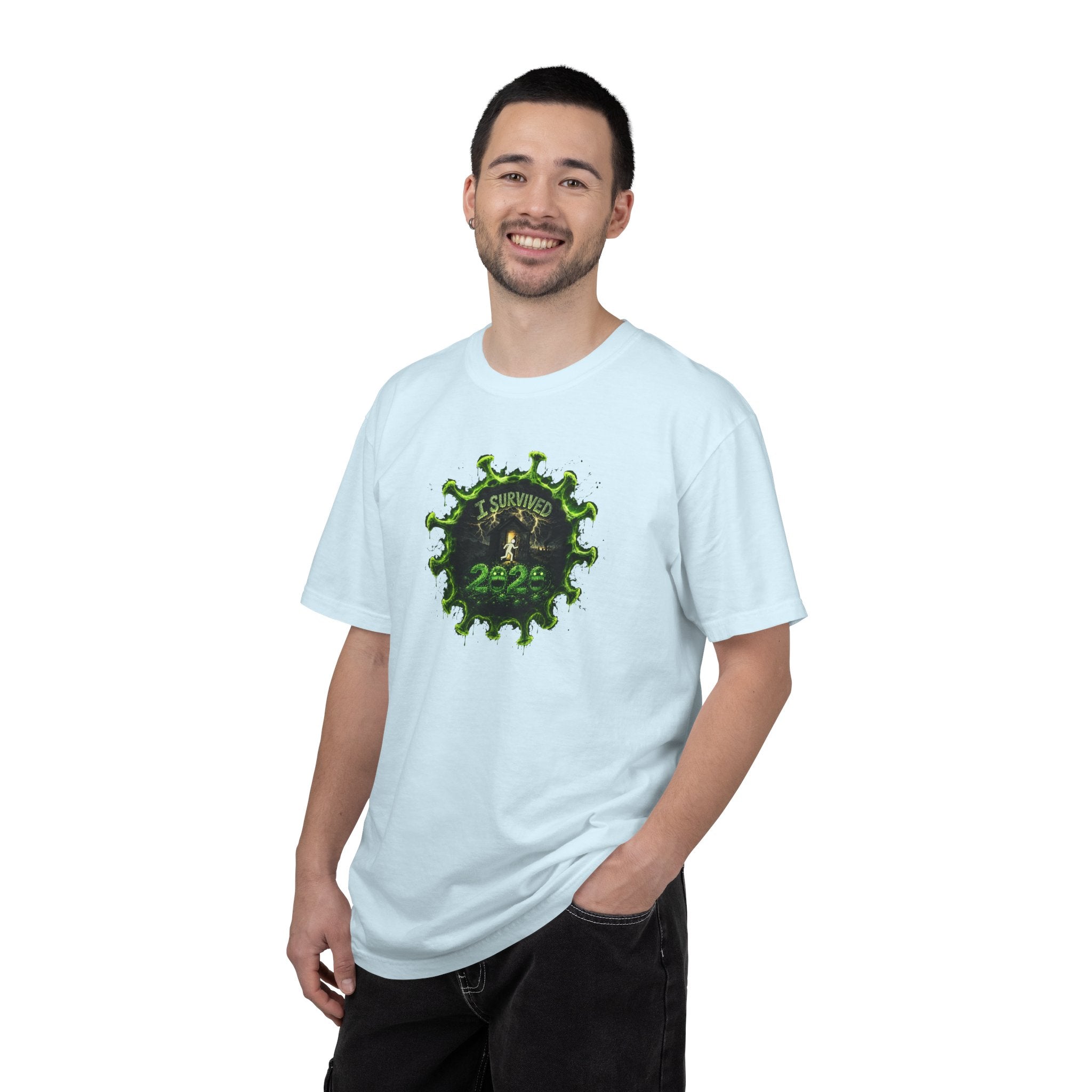 I Survived 2020 —  PANDEMIC S1:E1: Director's Cut "COVID-19: The Coronavirus" Unisex Garment-Dyed T-shirt
