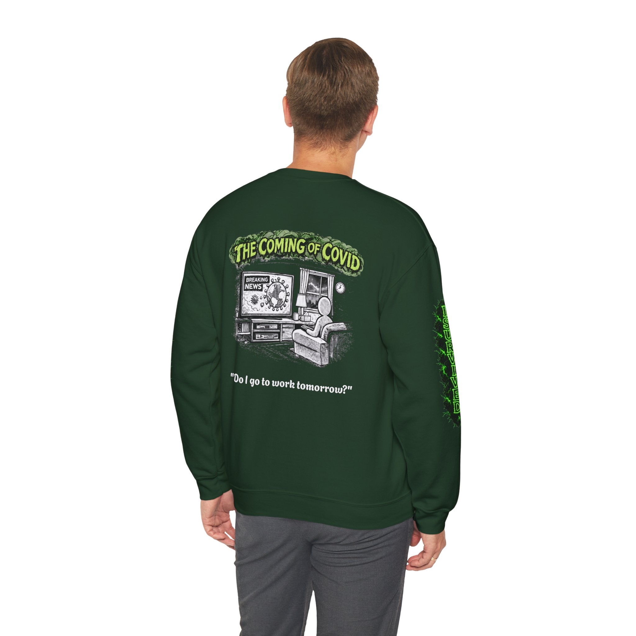 I Survived 2020 — Director's Cut S1:E2 "The Coming of COVID" | Pandemic Edition Unisex Heavy Blend™ Crewneck Sweatshirt