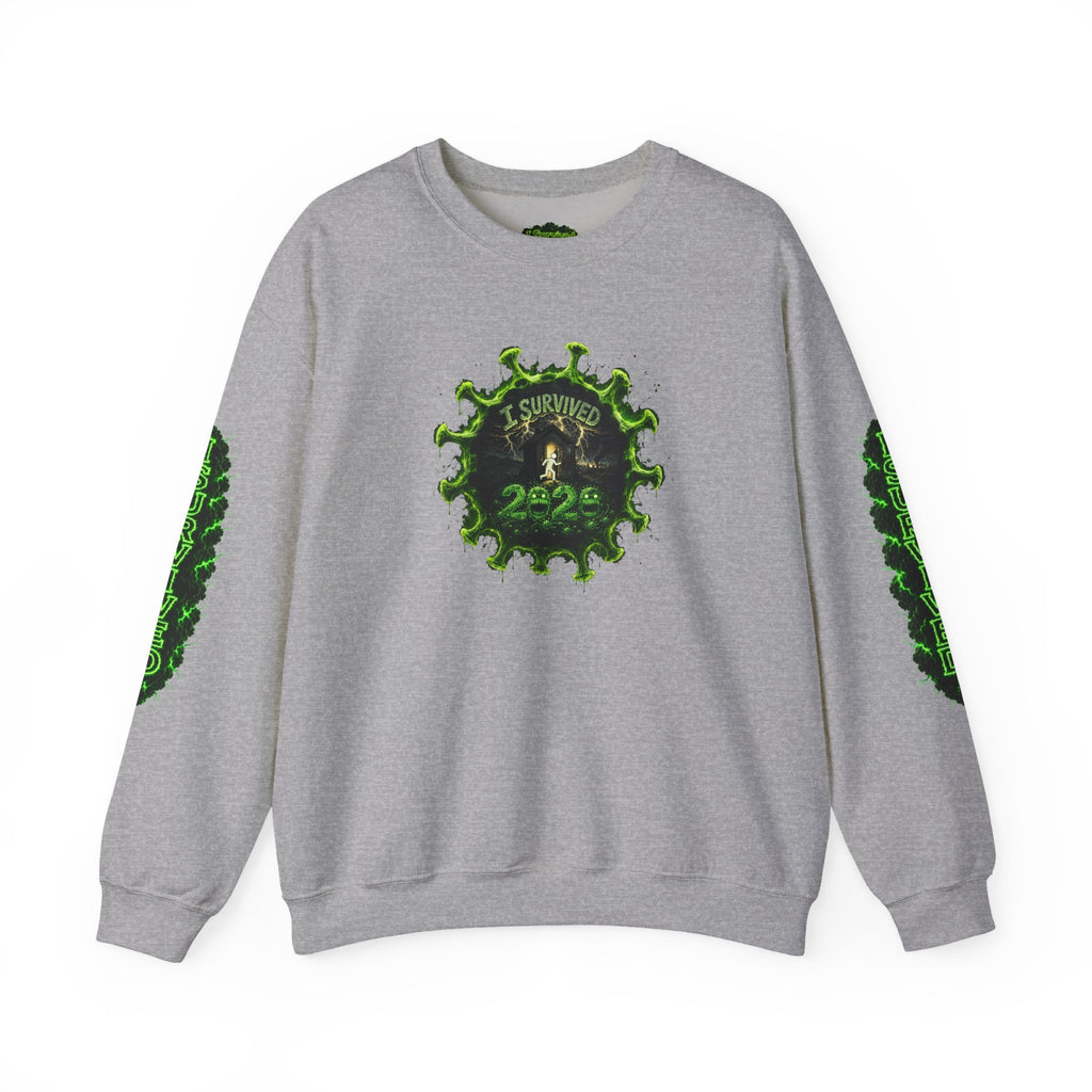 I Survived 2020 — PANDEMIC S1:E3: Director's Cut "The Jab!" Unisex Heavy Blend™ Crewneck Sweatshirt