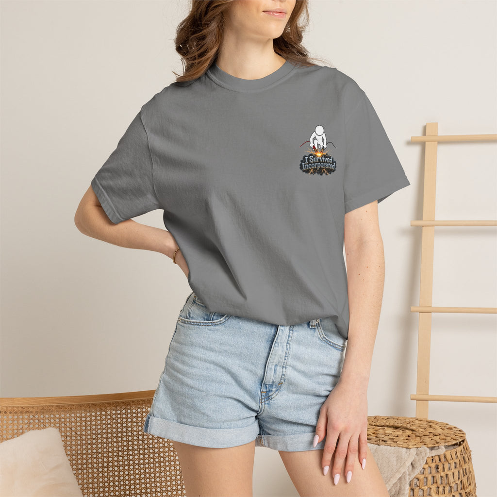 I Survived 2020 — "Please Stand By" Test Pattern Tee Summer Premier Unisex Garment-Dyed T-shirt