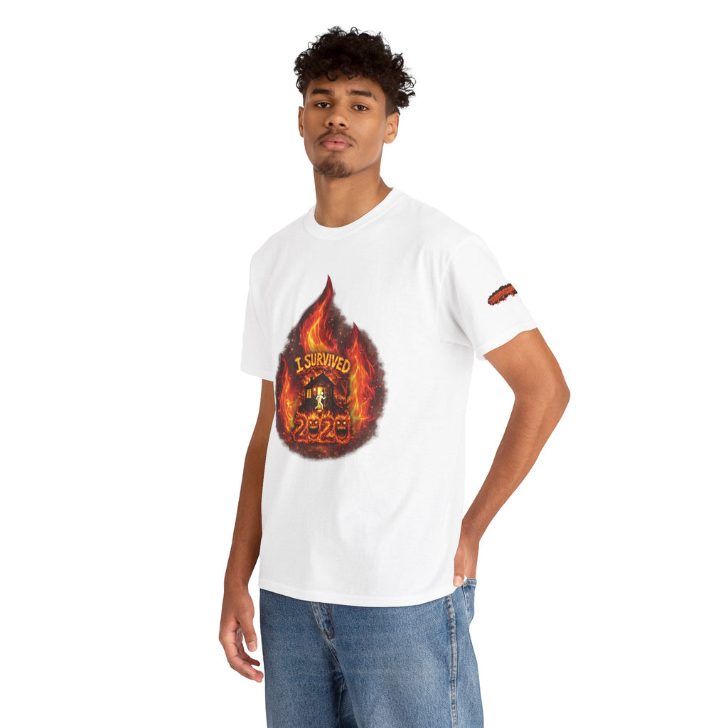 I Survived 2020 — Director's Cut S2:E3 "The California Wildfires" | Wildfire Edition Memorial Unisex Heavy Cotton Tee (SPECIAL EDITION)