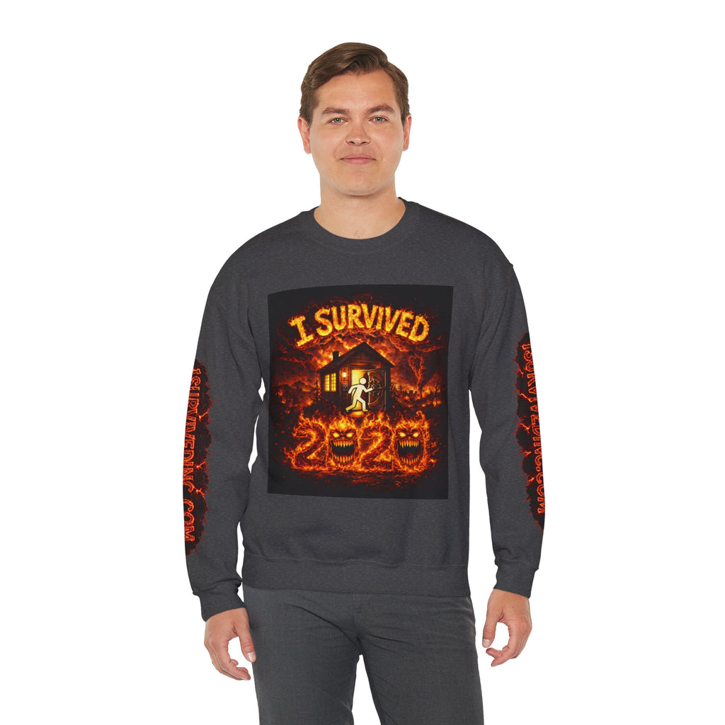 I Survived 2020 — WILDFIRES S2:E4: "Western U.S." Memorial Unisex Heavy Blend™ Crewneck Sweatshirt